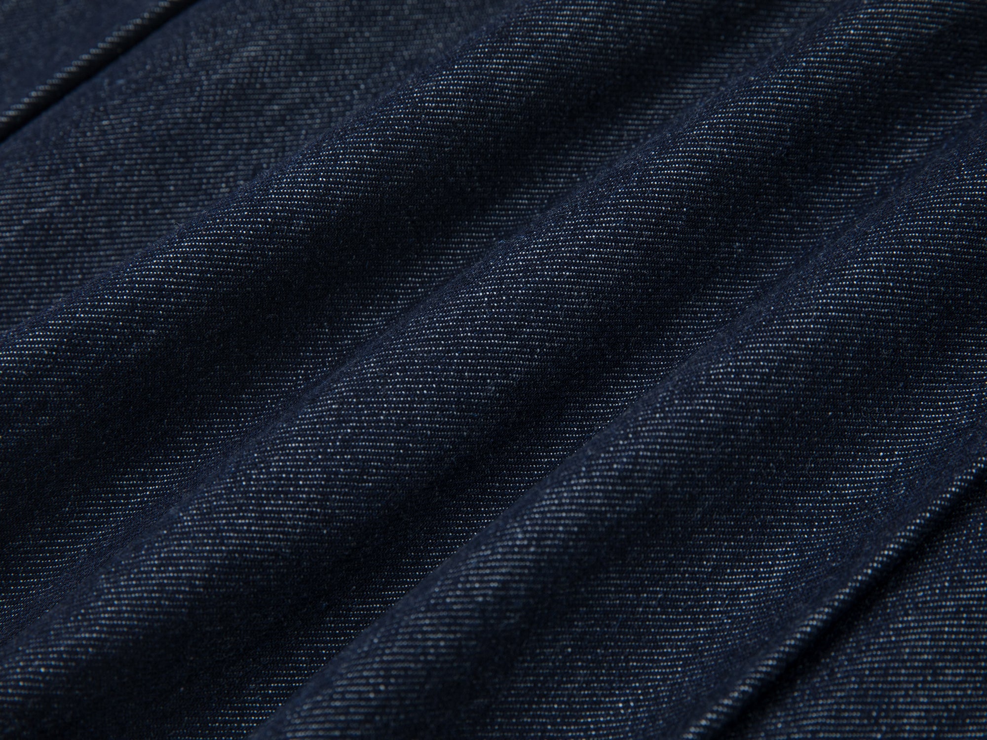 Pleated denim mini skirt