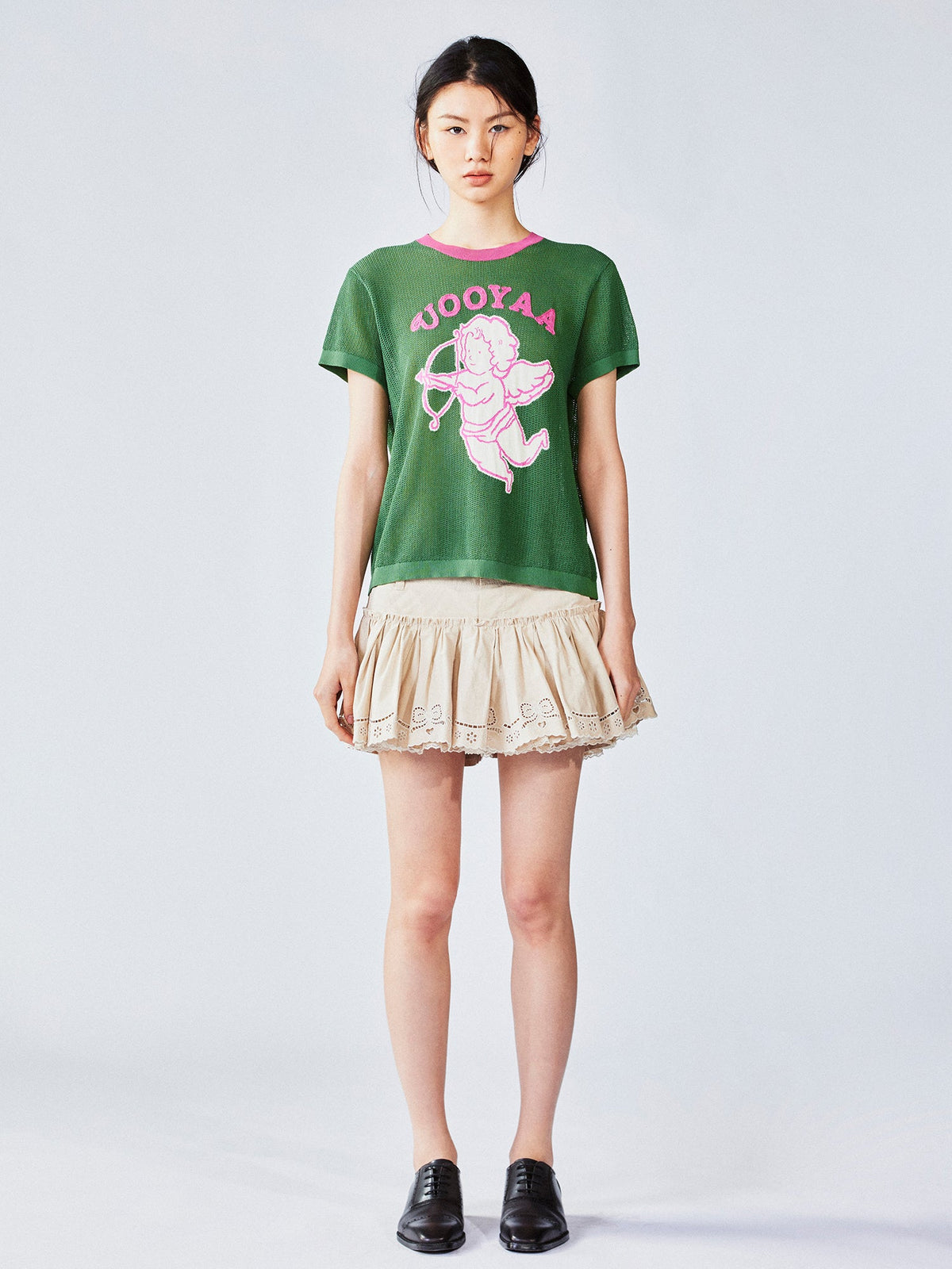 ラブエンジェルオープンニットセーターTシャツ