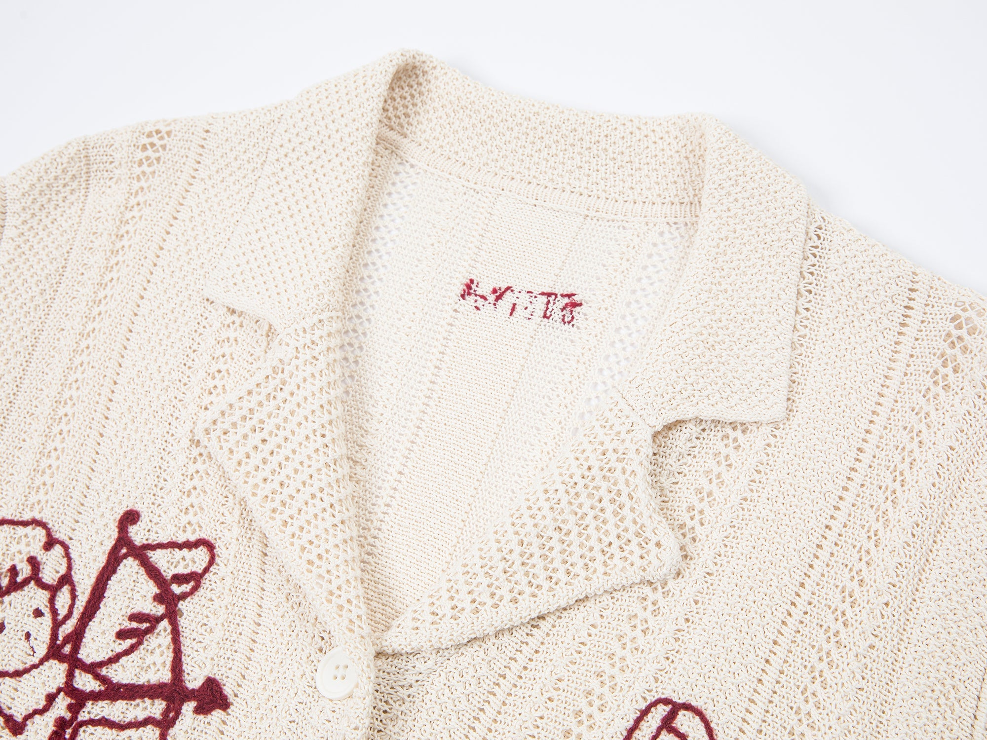 Love angel open-knit cardigan