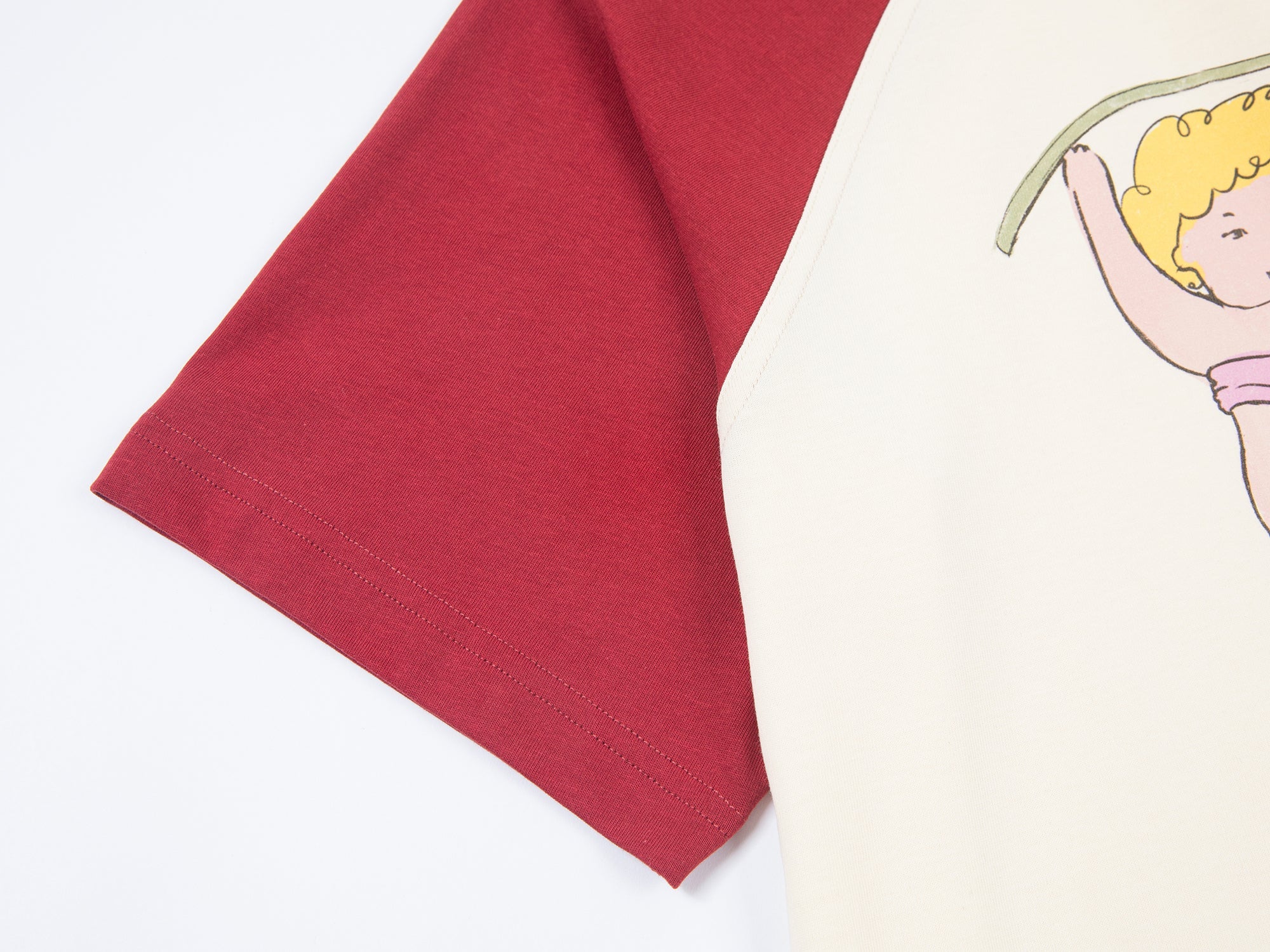 Cherry angel print raglan tee