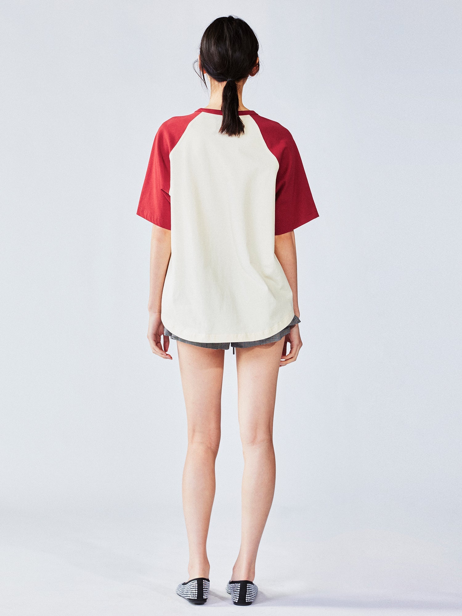 Cherry angel print raglan tee