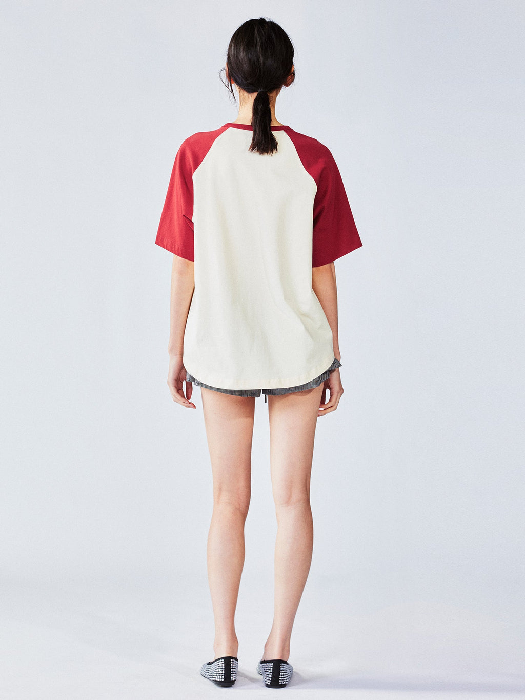 Cherry angel print raglan tee