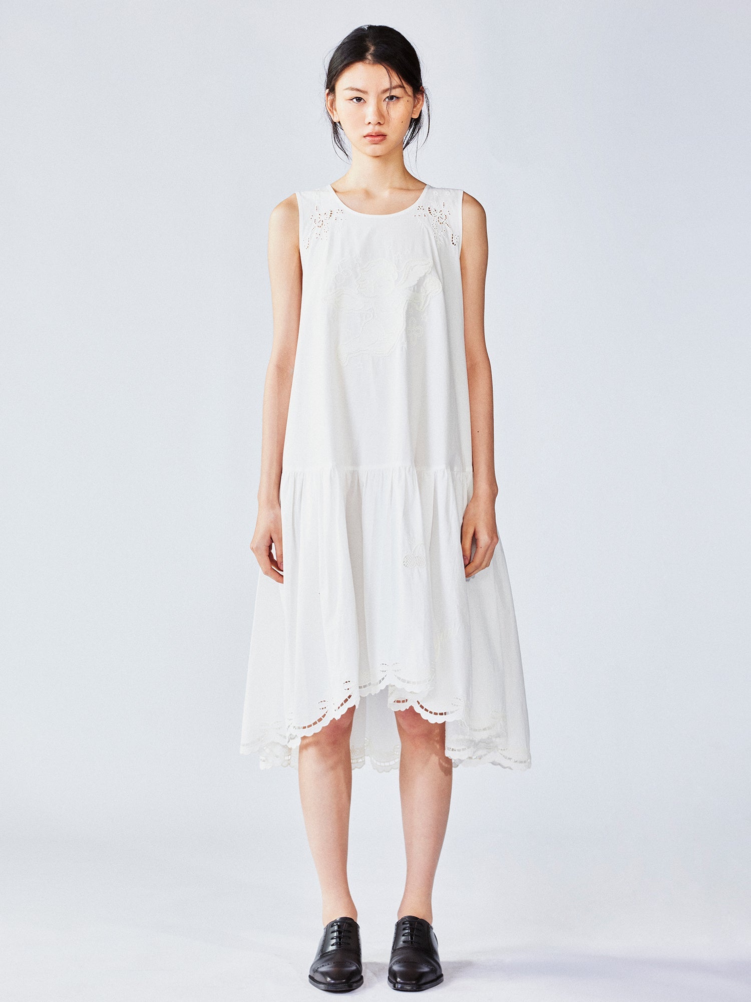 Angel embroidery tank dress