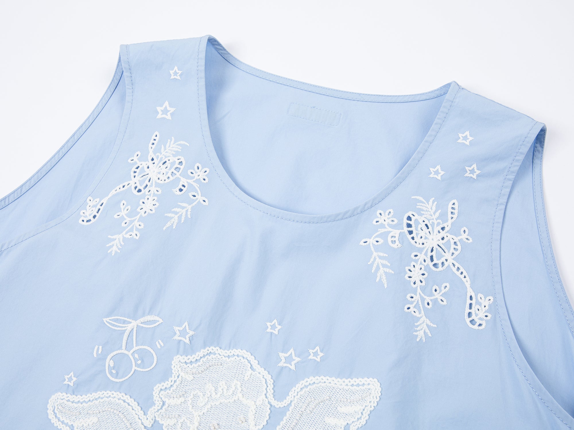 Angel embroidery tank dress