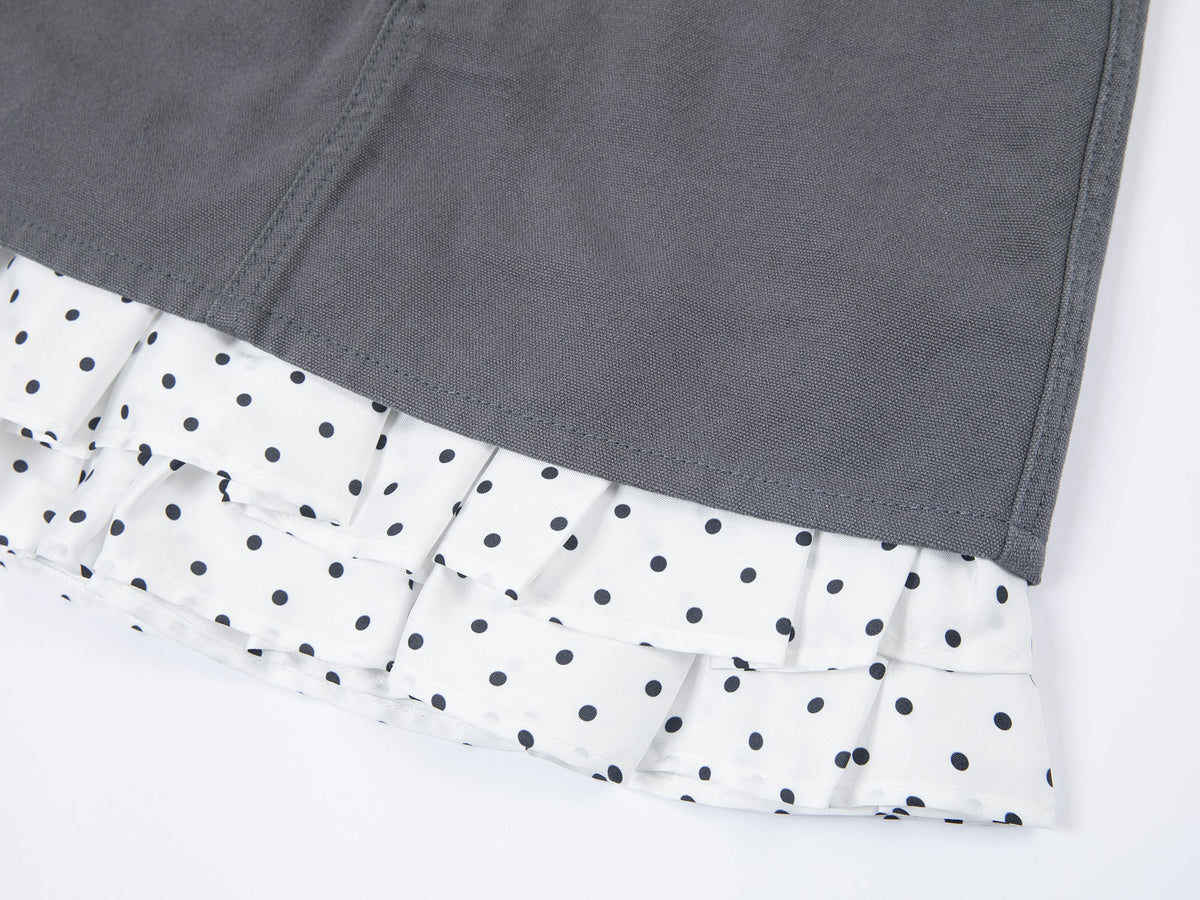 Two-in-one layered mini skirt