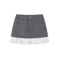 Two-in-one layered mini skirt