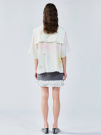 Two-in-one layered mini skirt