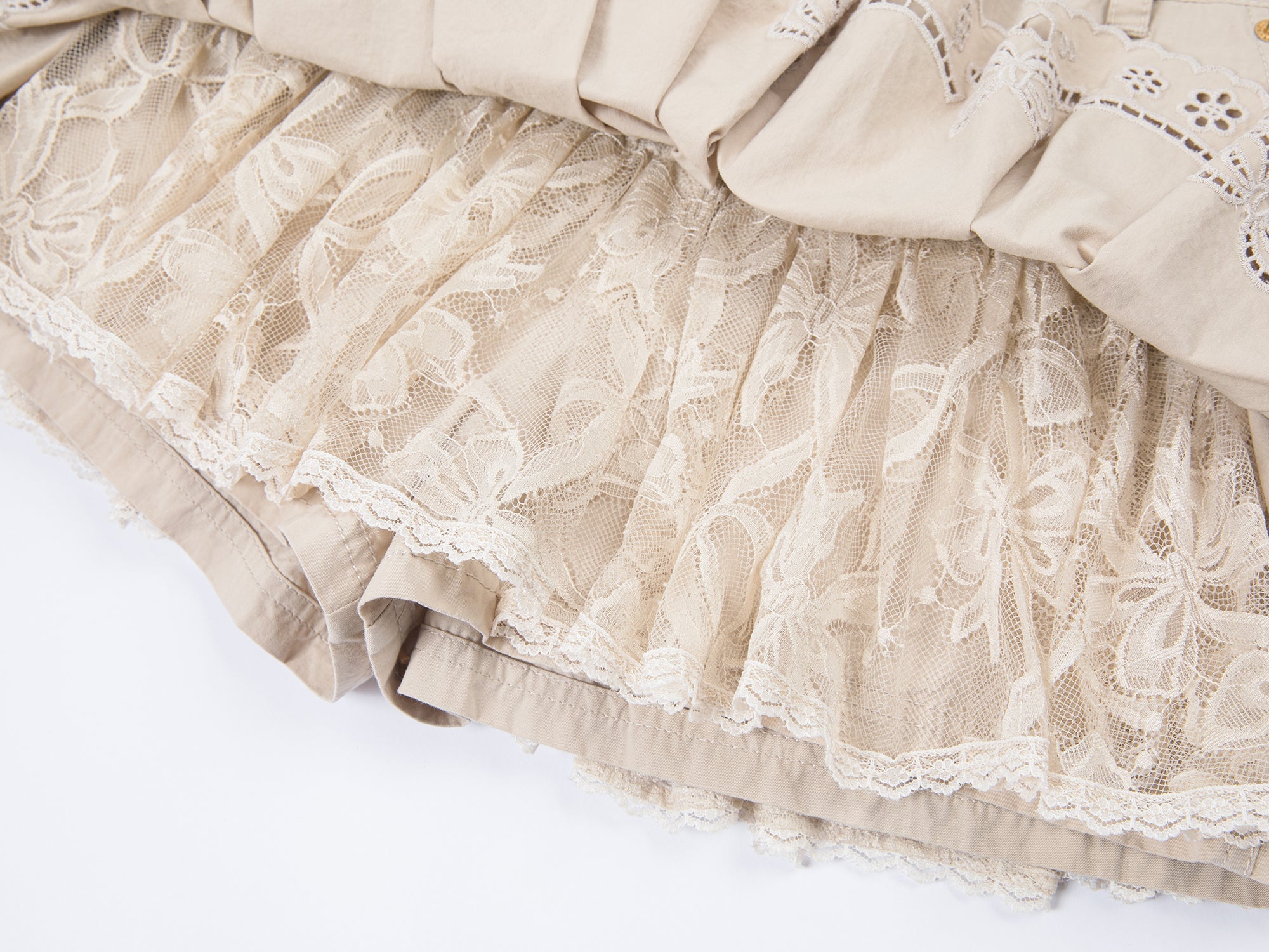 Hybrid pleated skort