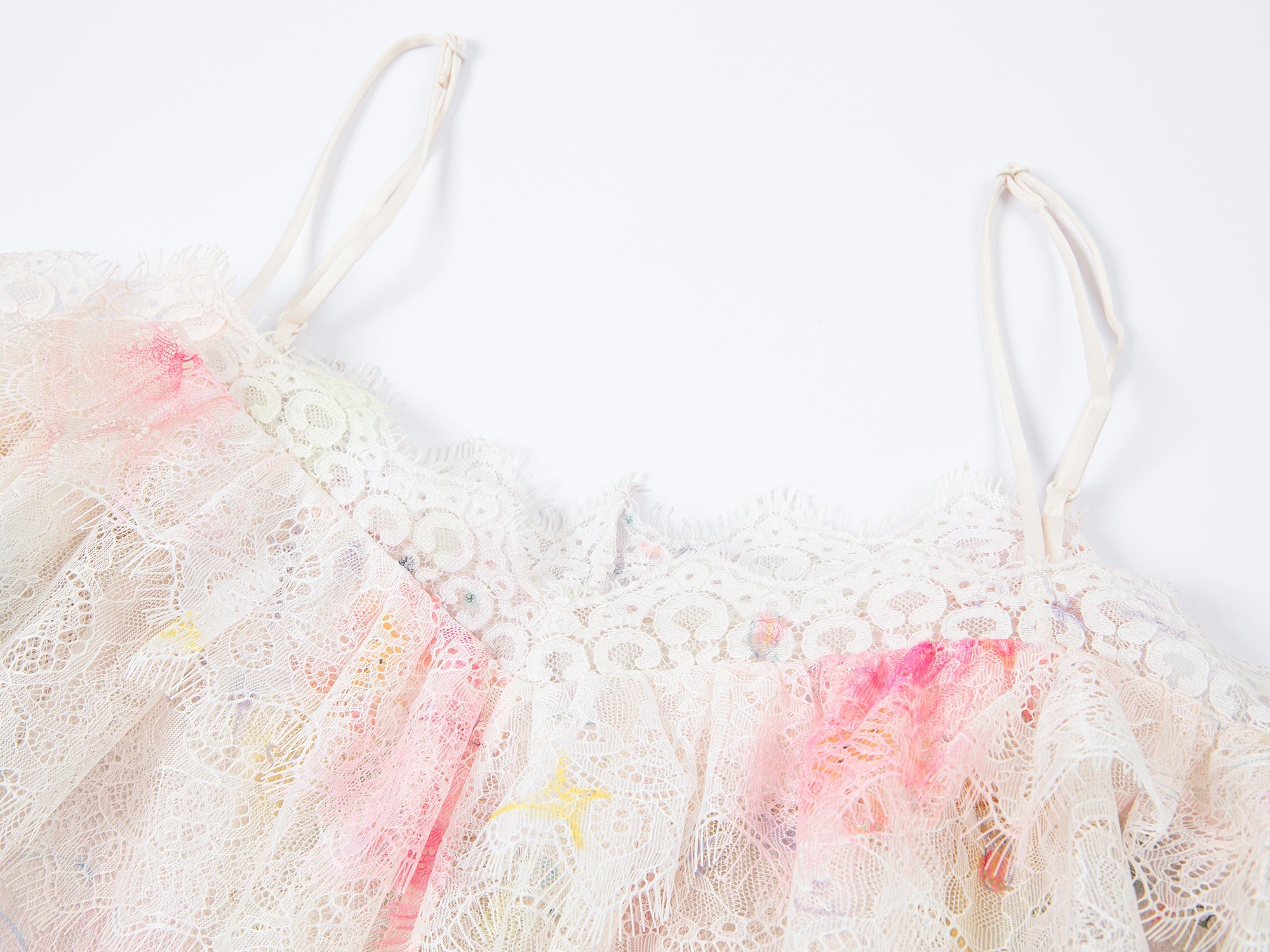 Dreamy graffiti lace camisole