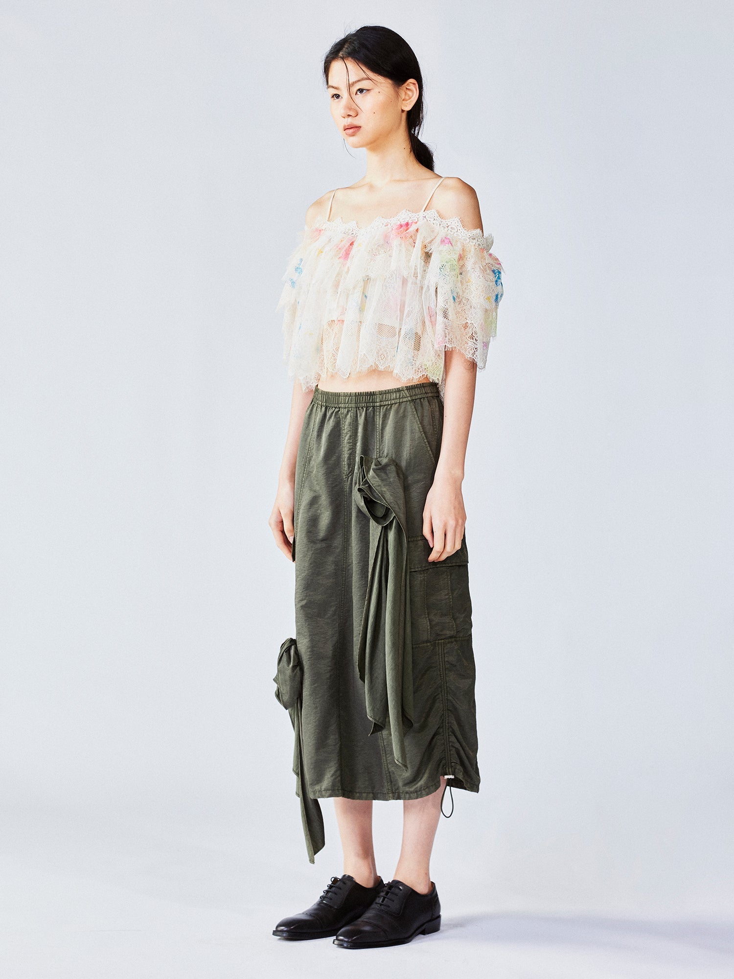 Dreamy graffiti lace camisole