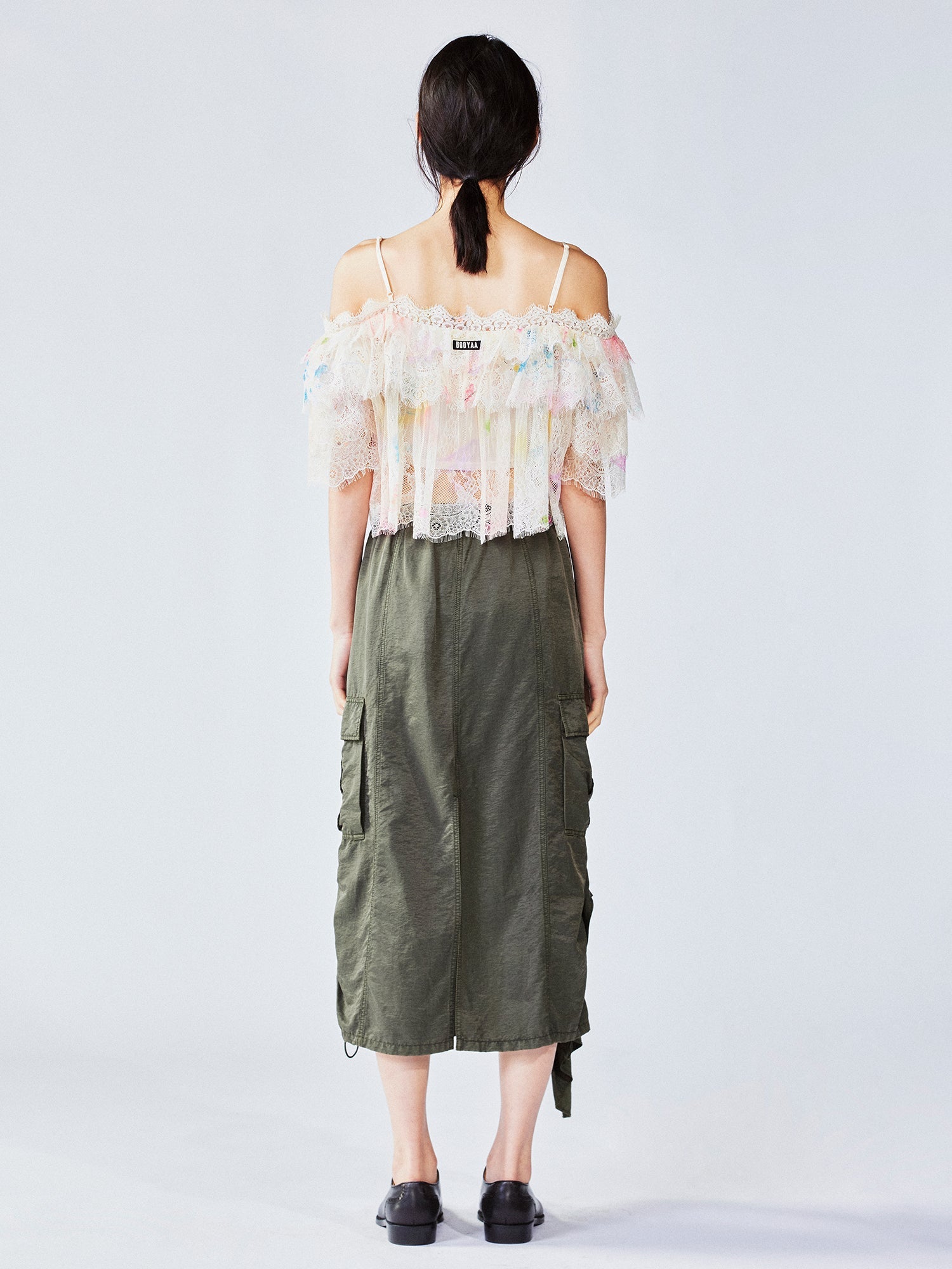 Dreamy graffiti lace camisole