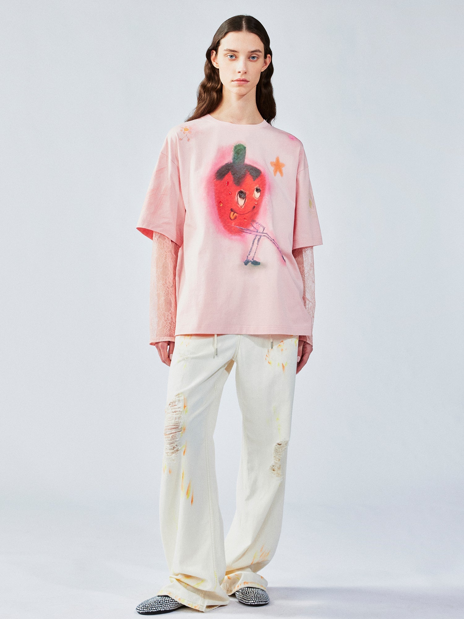 Dreamy strawberry print tee