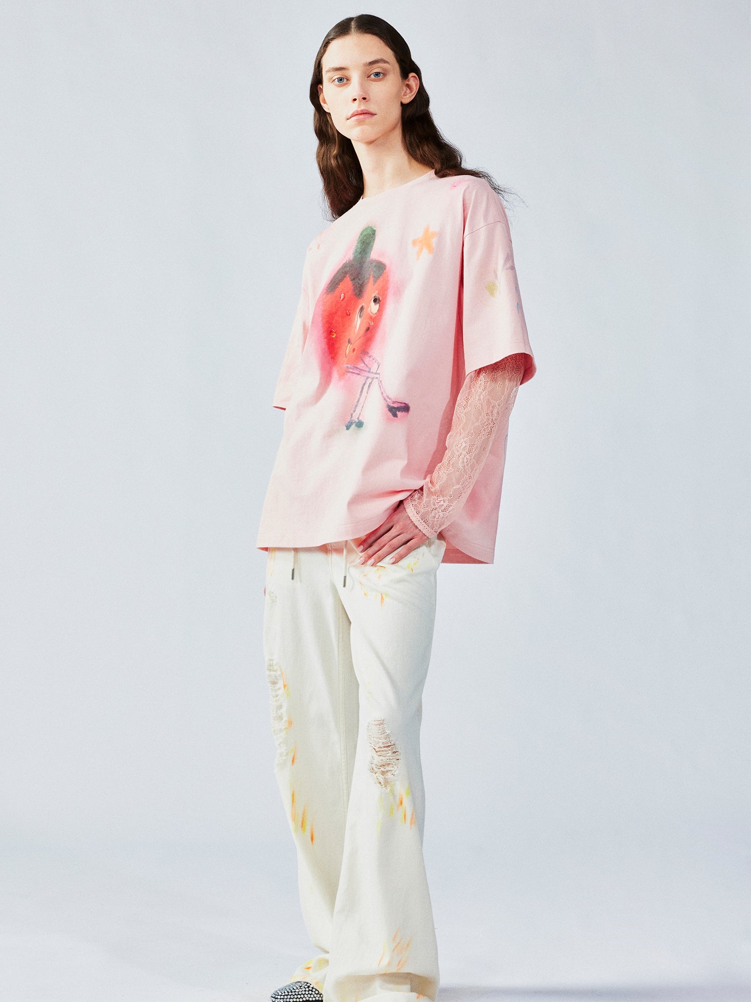 Dreamy strawberry print tee