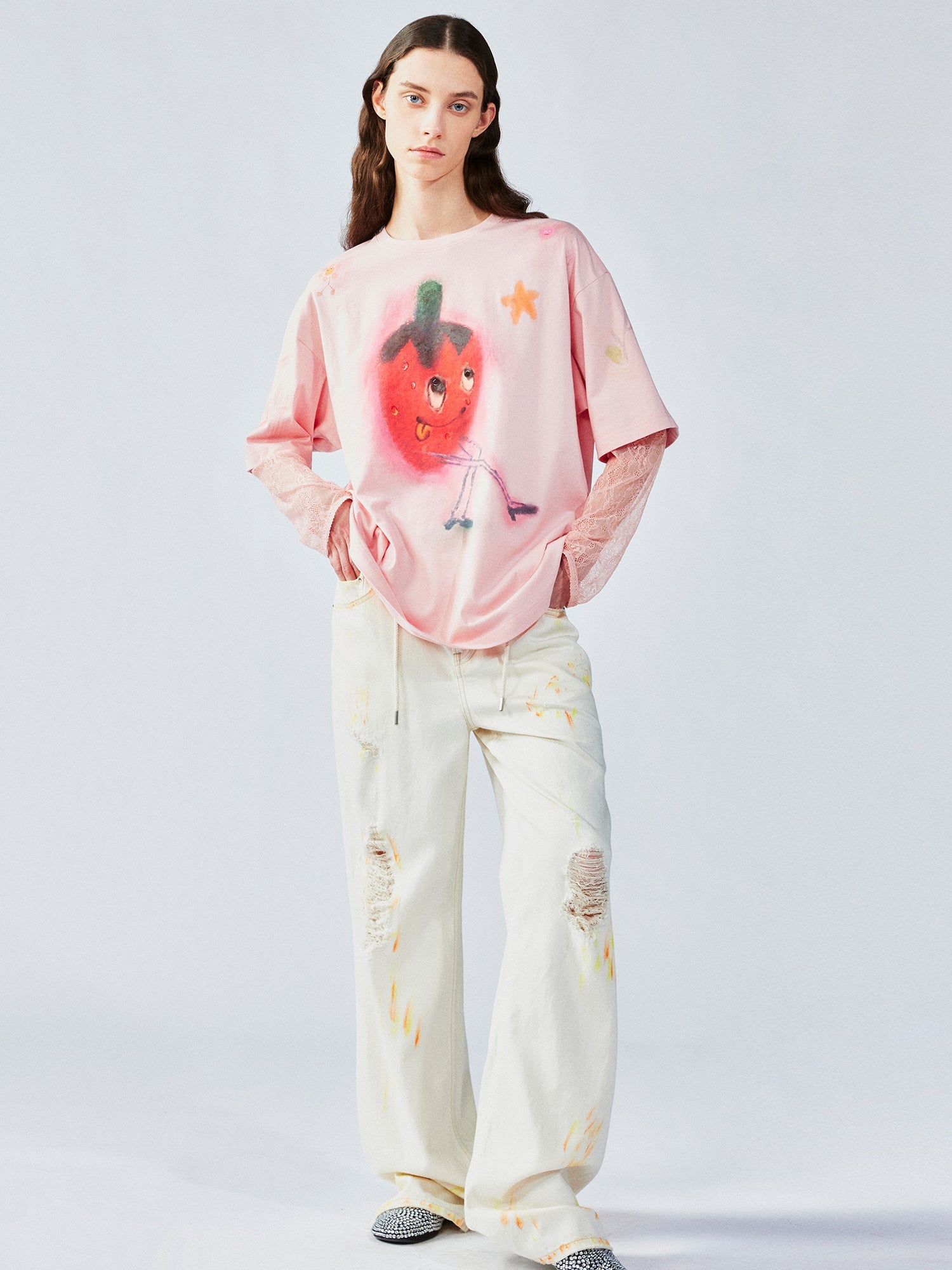 Dreamy strawberry print tee