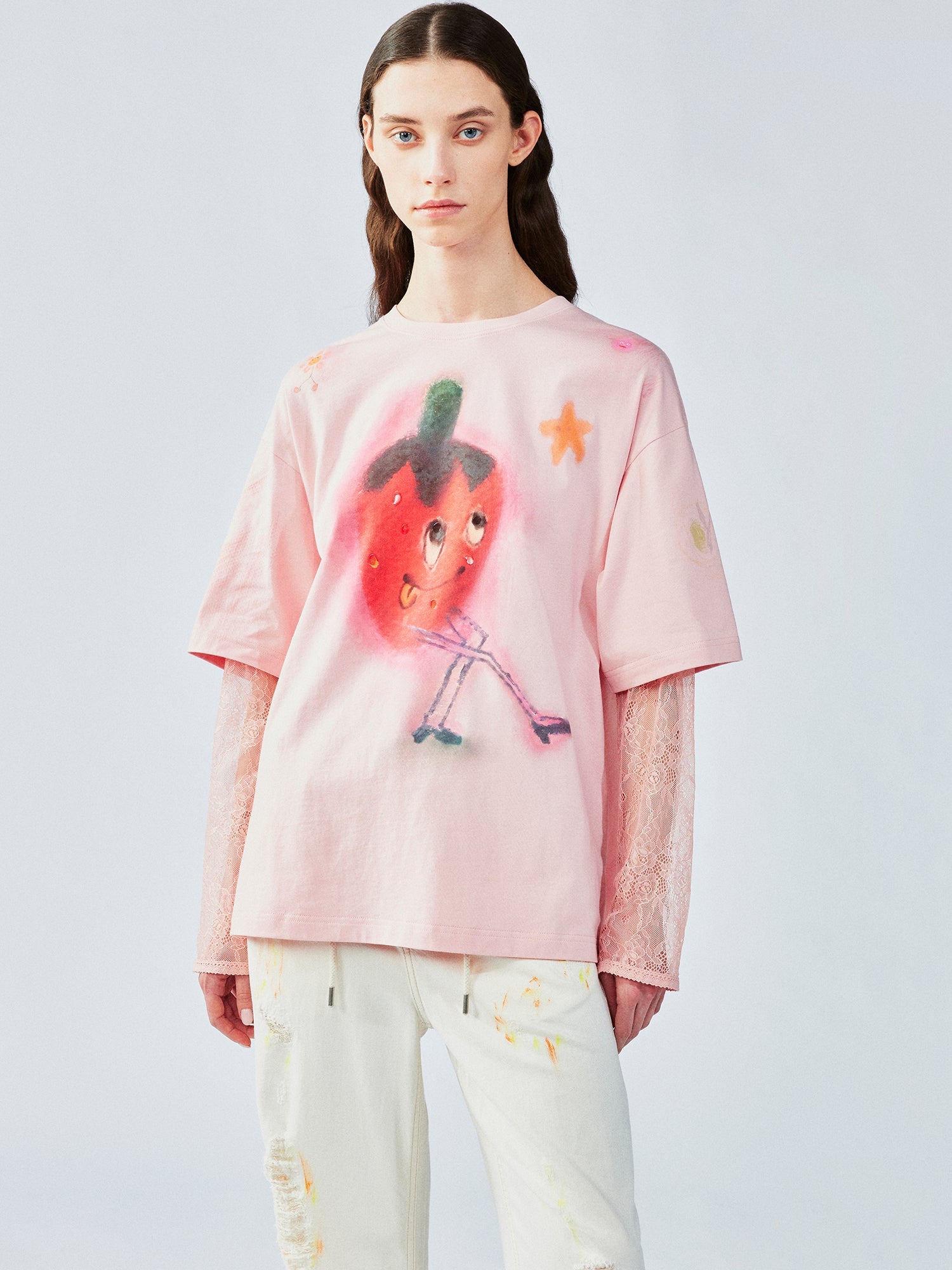 Dreamy strawberry print tee