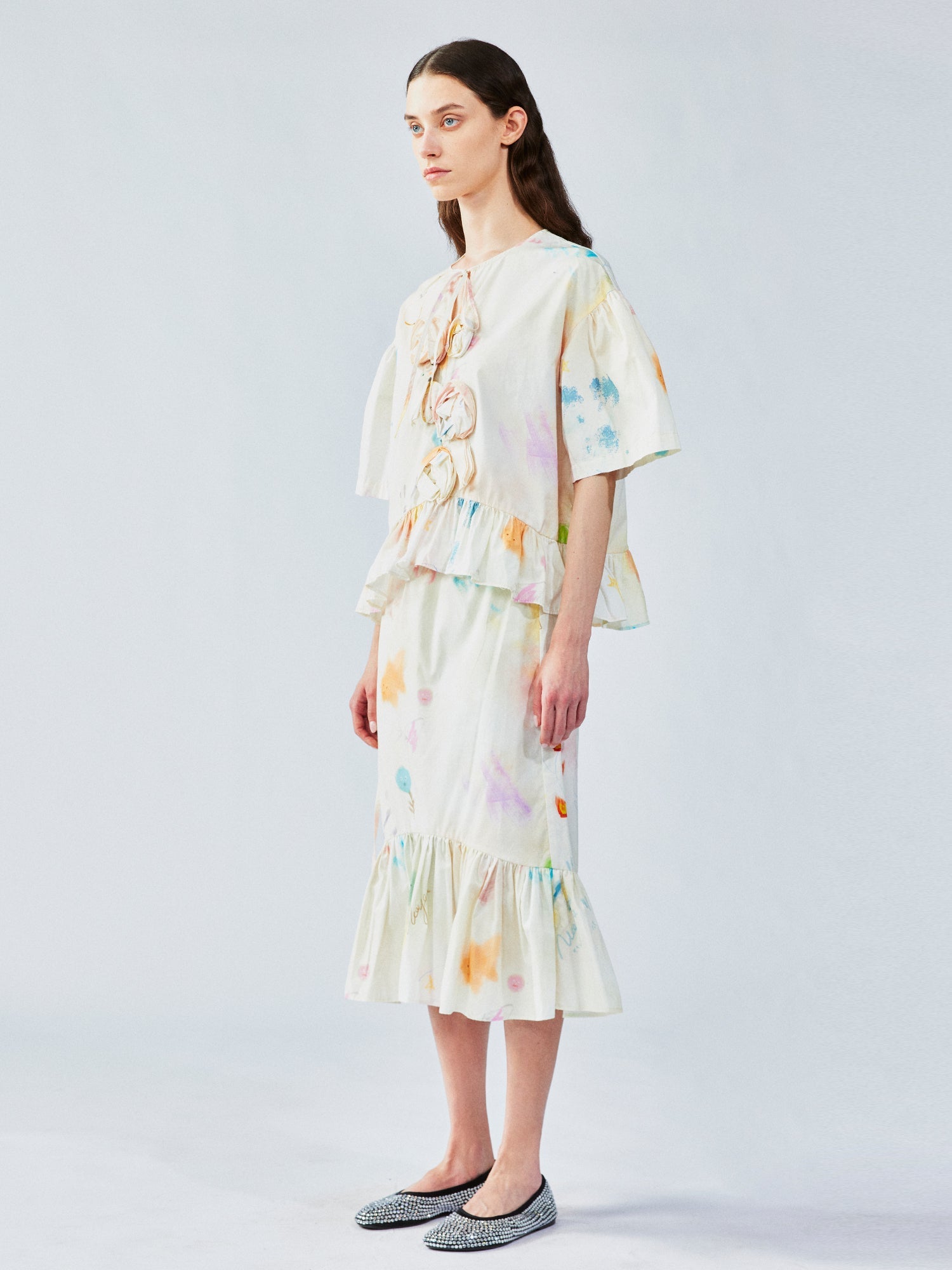 Hand-drawn dreamy doll blouse