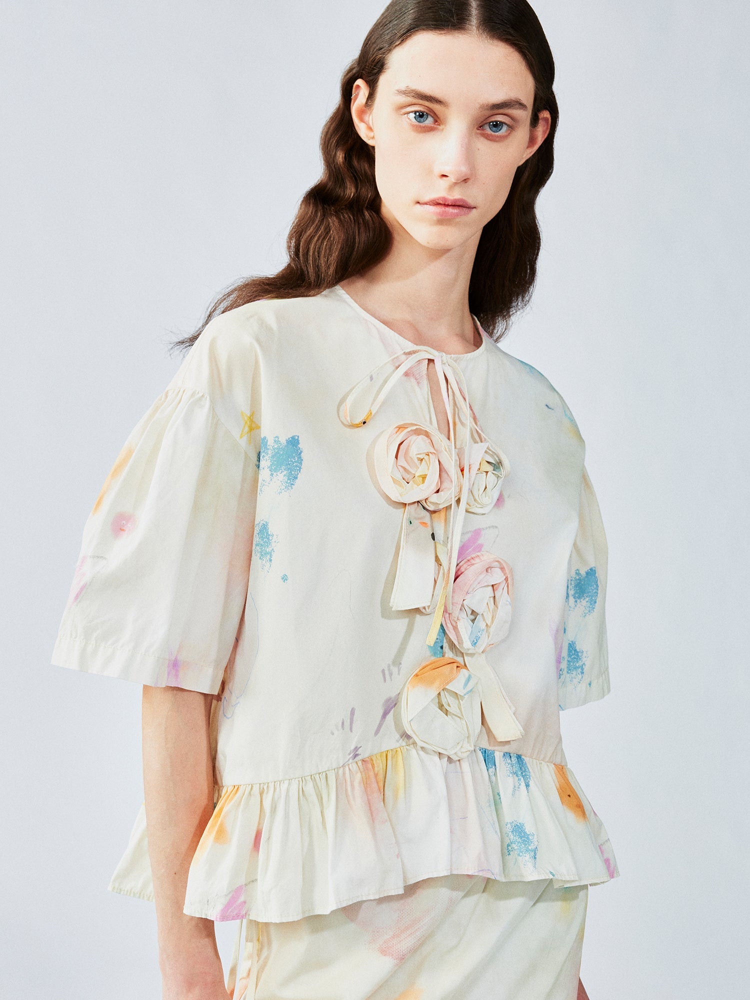 Hand-drawn dreamy doll blouse