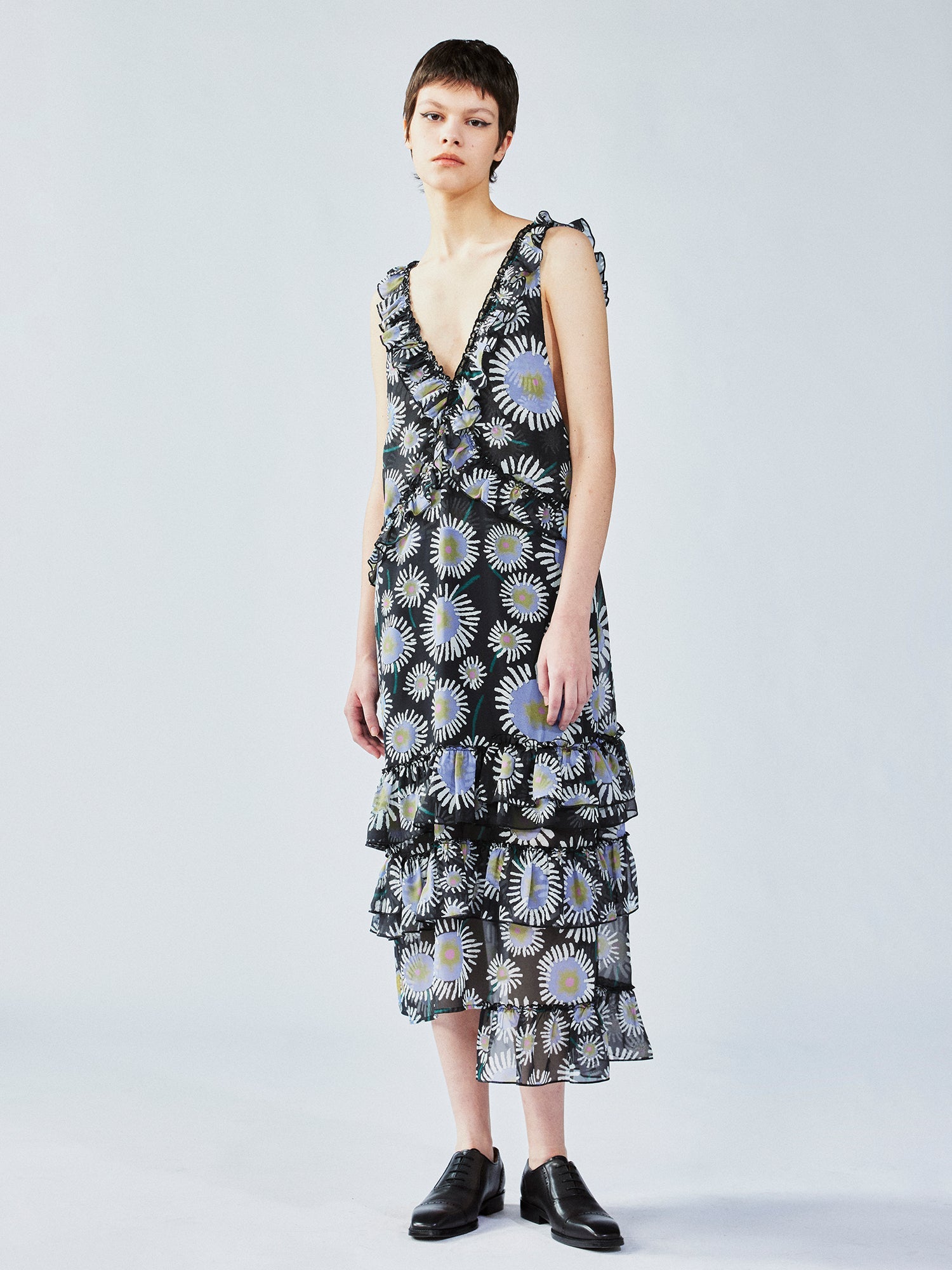 Dandelion print camisole dress