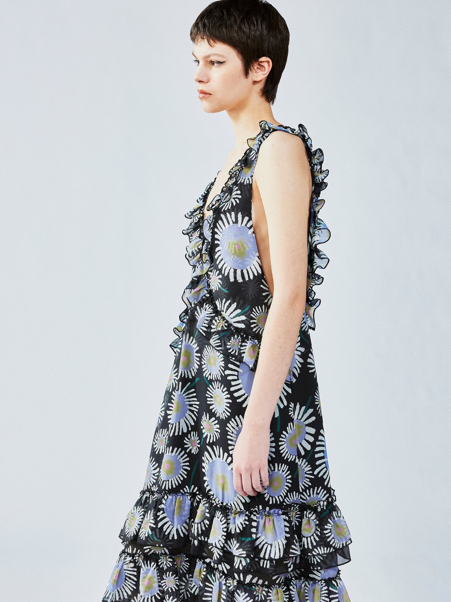 Dandelion print camisole dress