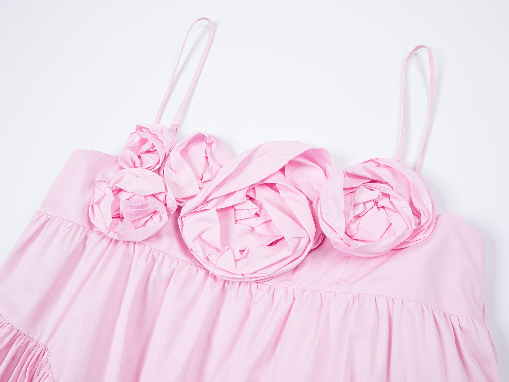 3D flower camisole dress