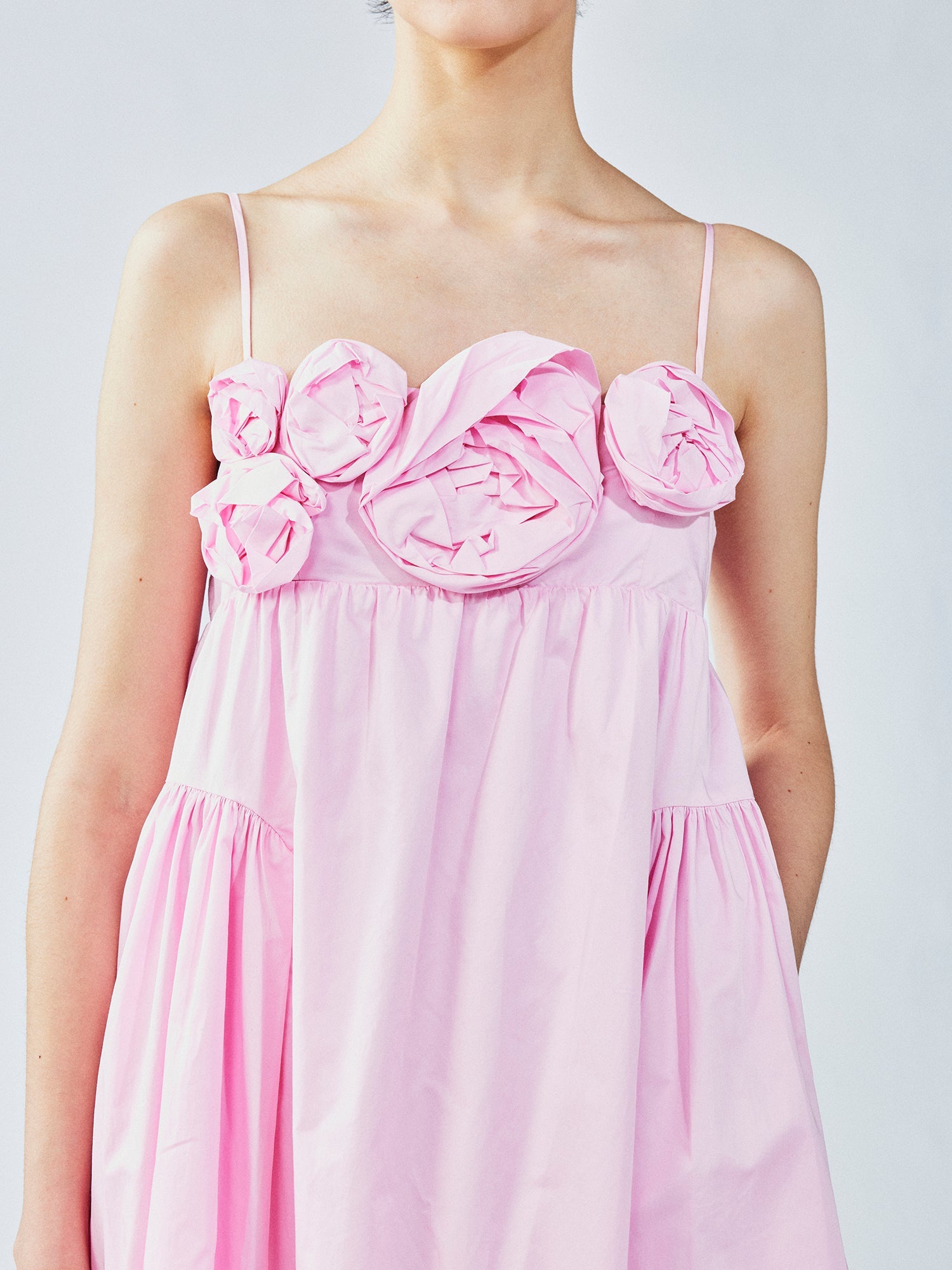 3D flower camisole dress