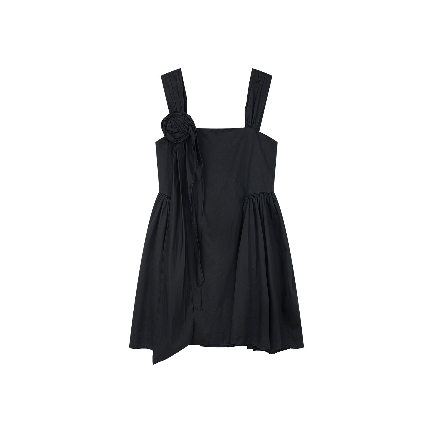 3D flower camisole dress with side pocket