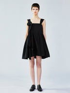 3D flower camisole dress with side pocket