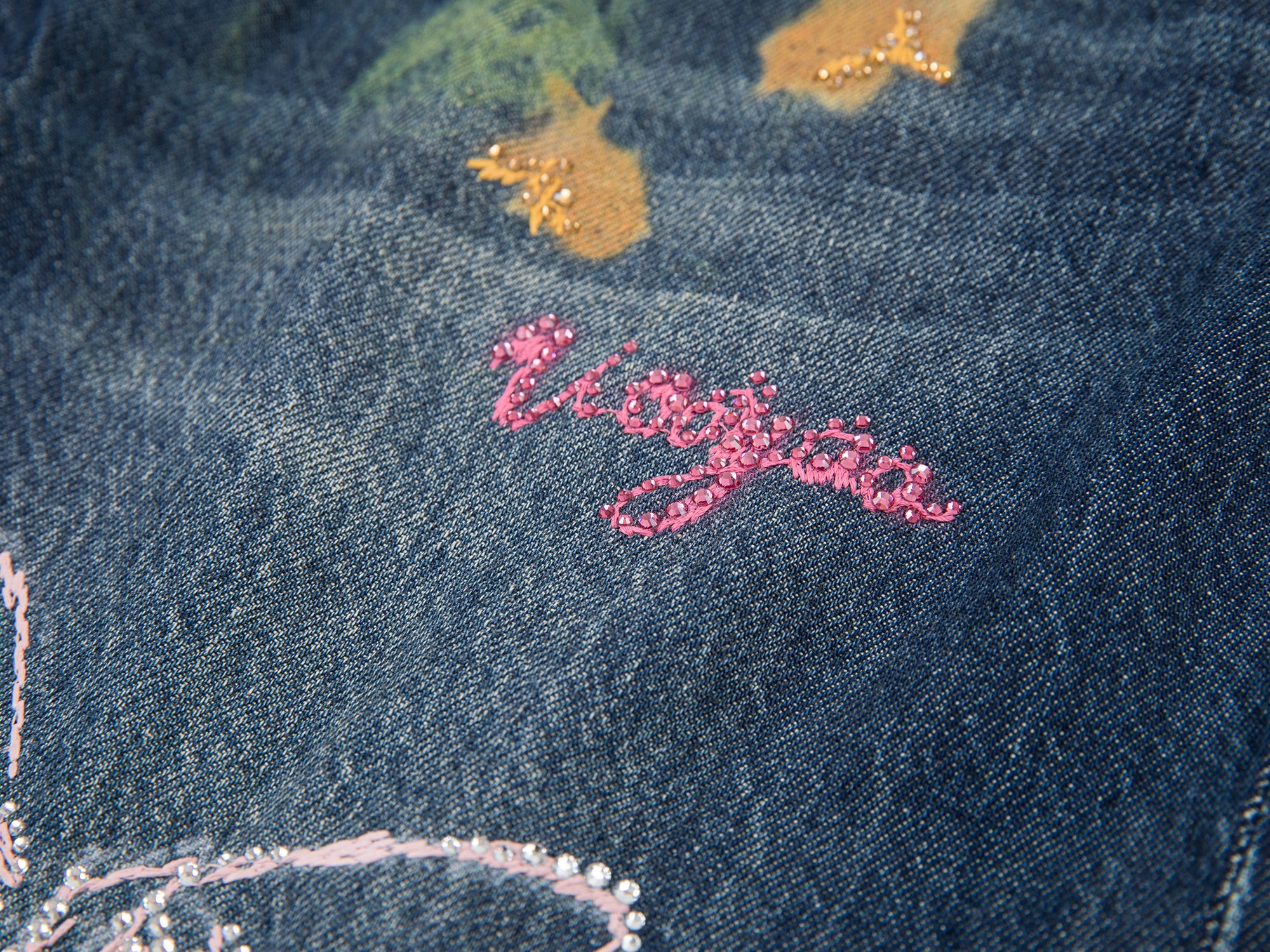 Hand-drawn dreamy jeans