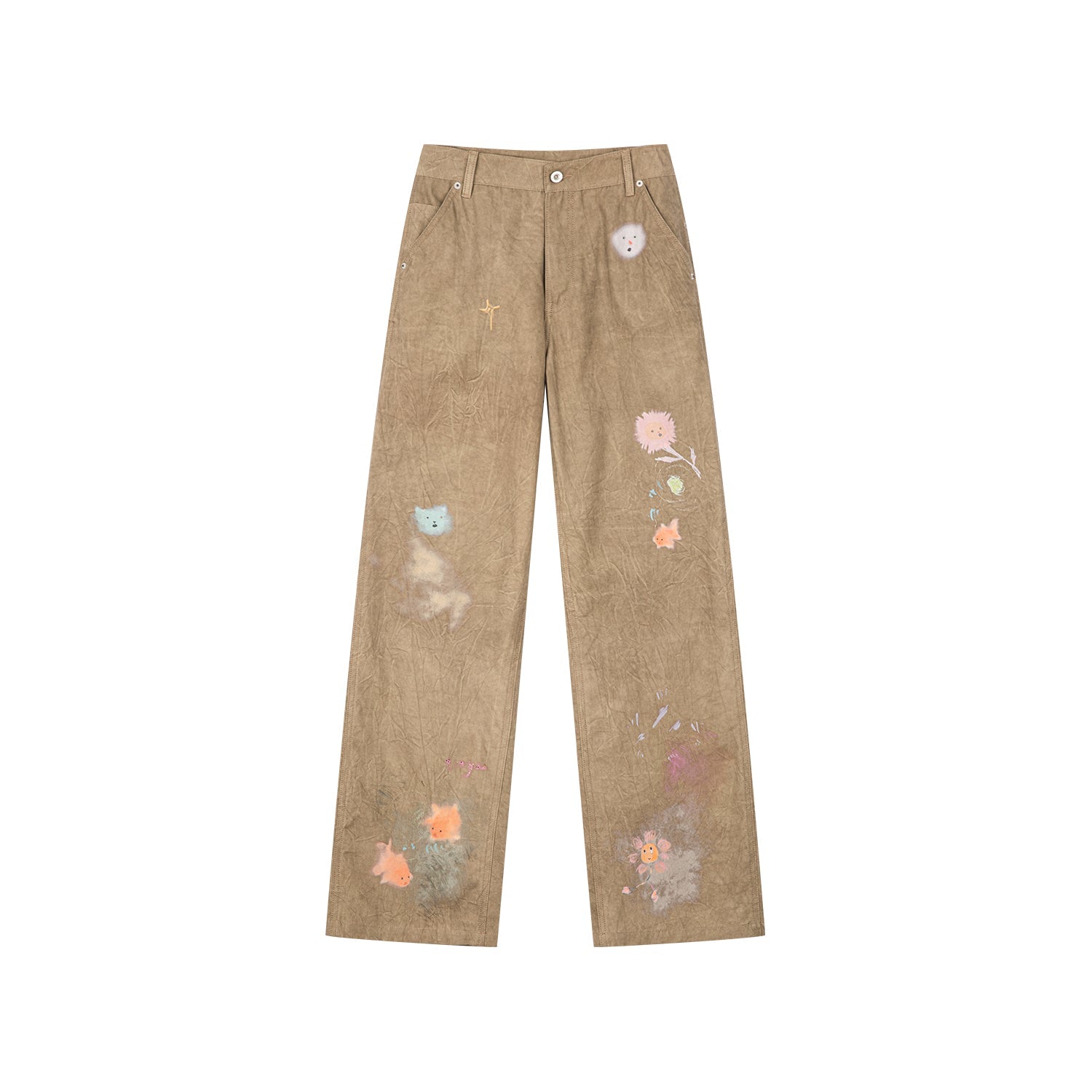 Hand-drawn dreamy jeans