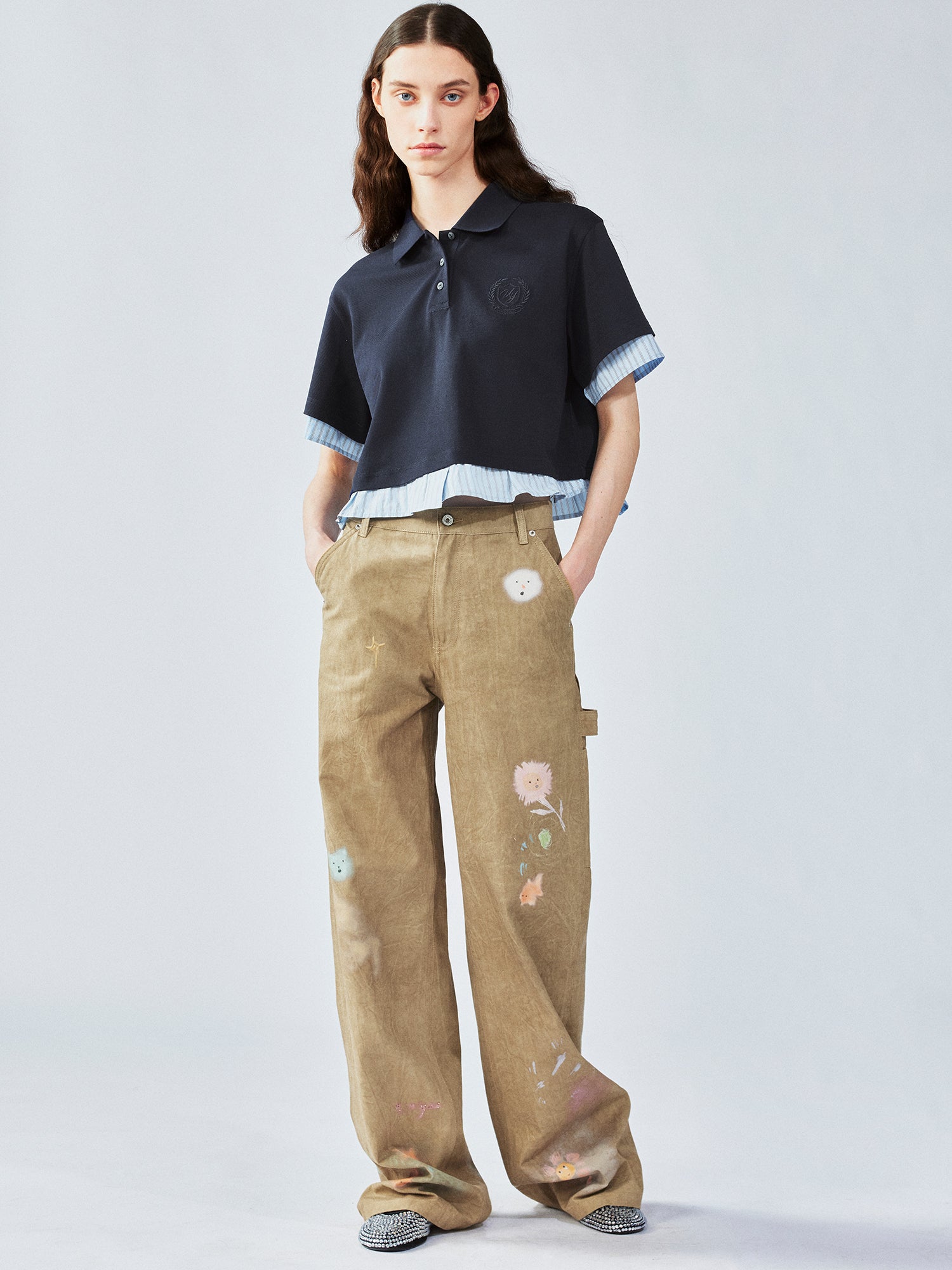 Hand-drawn dreamy jeans