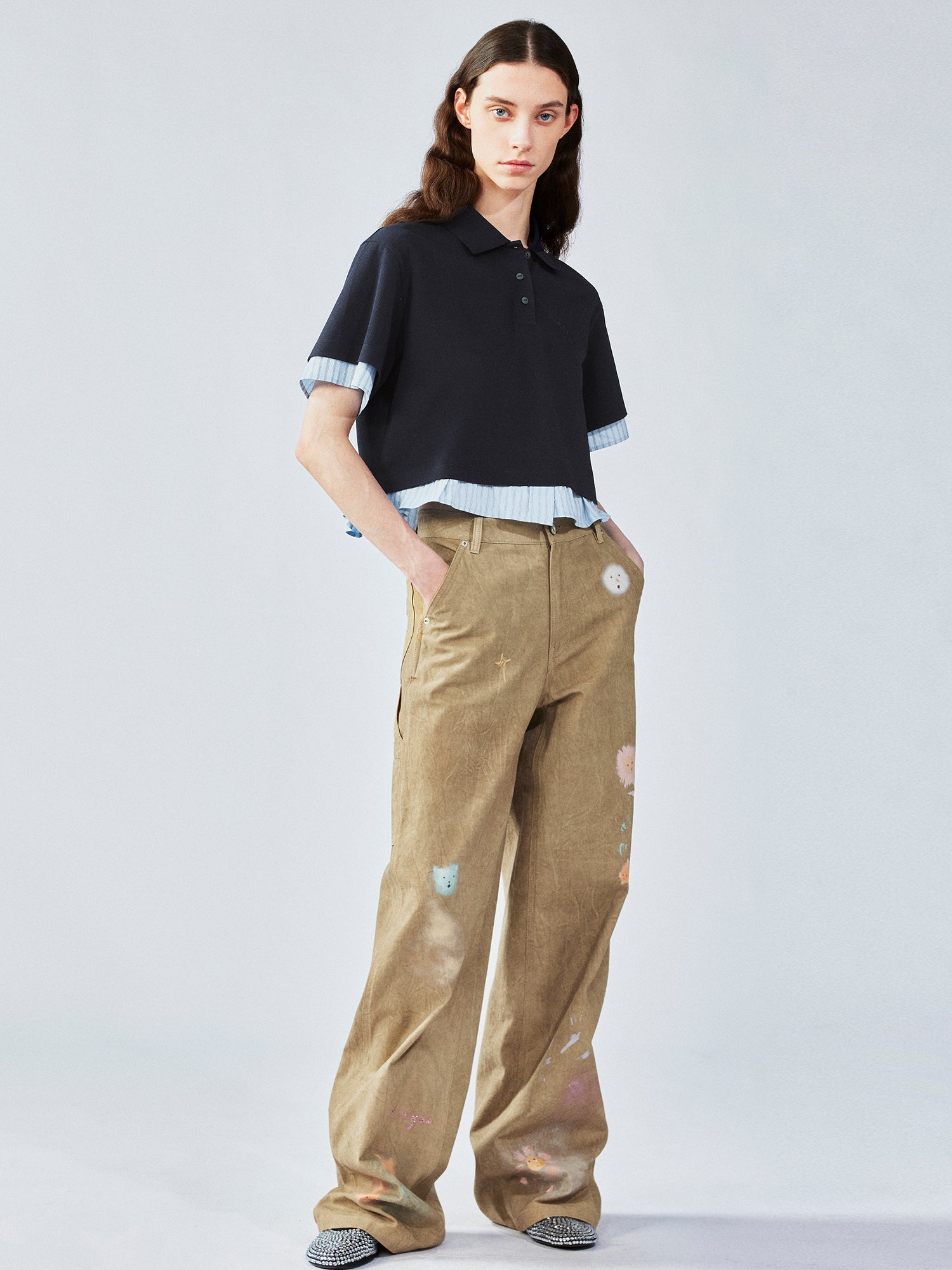 Hand-drawn dreamy jeans