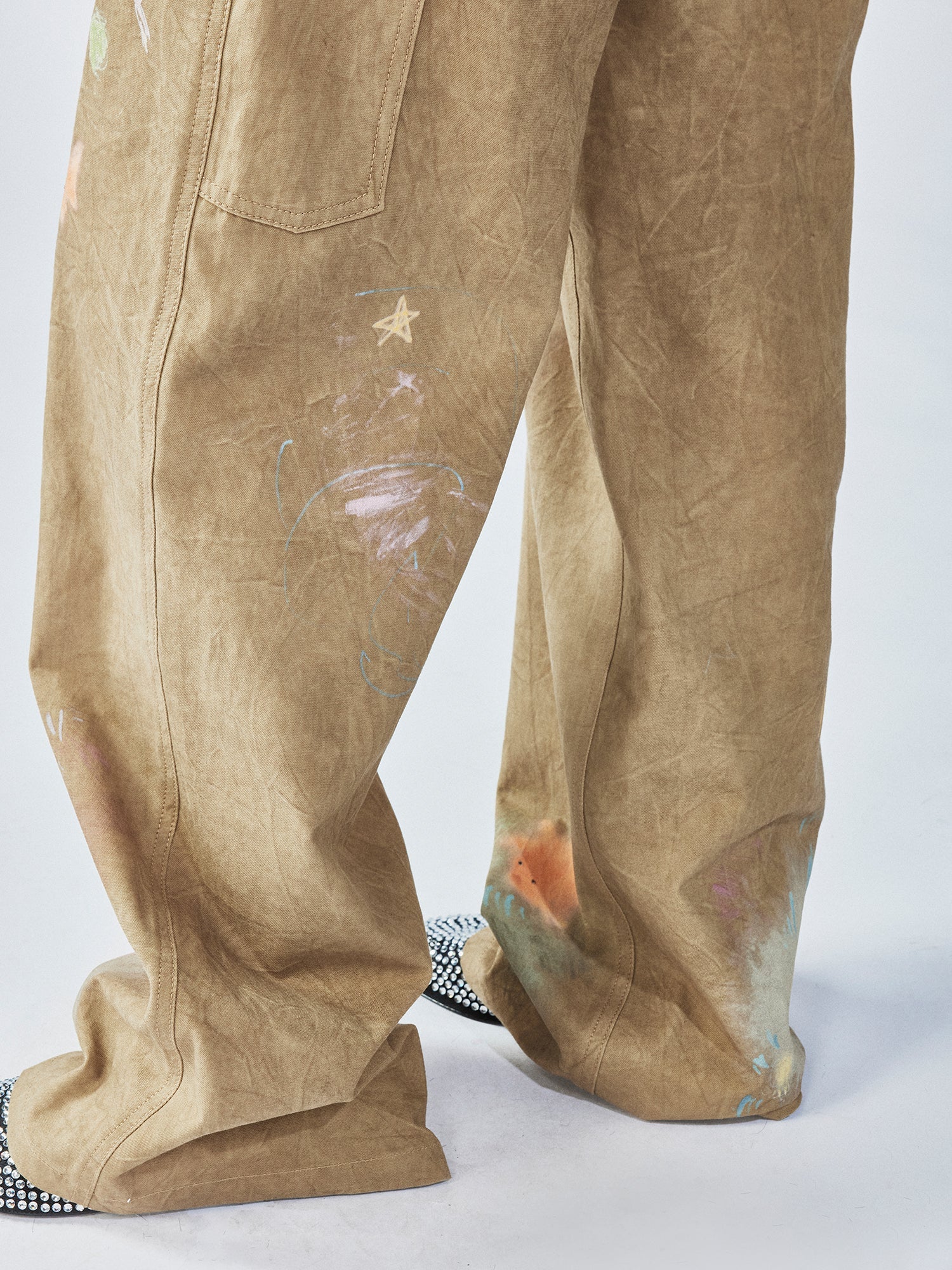 Hand-drawn dreamy jeans