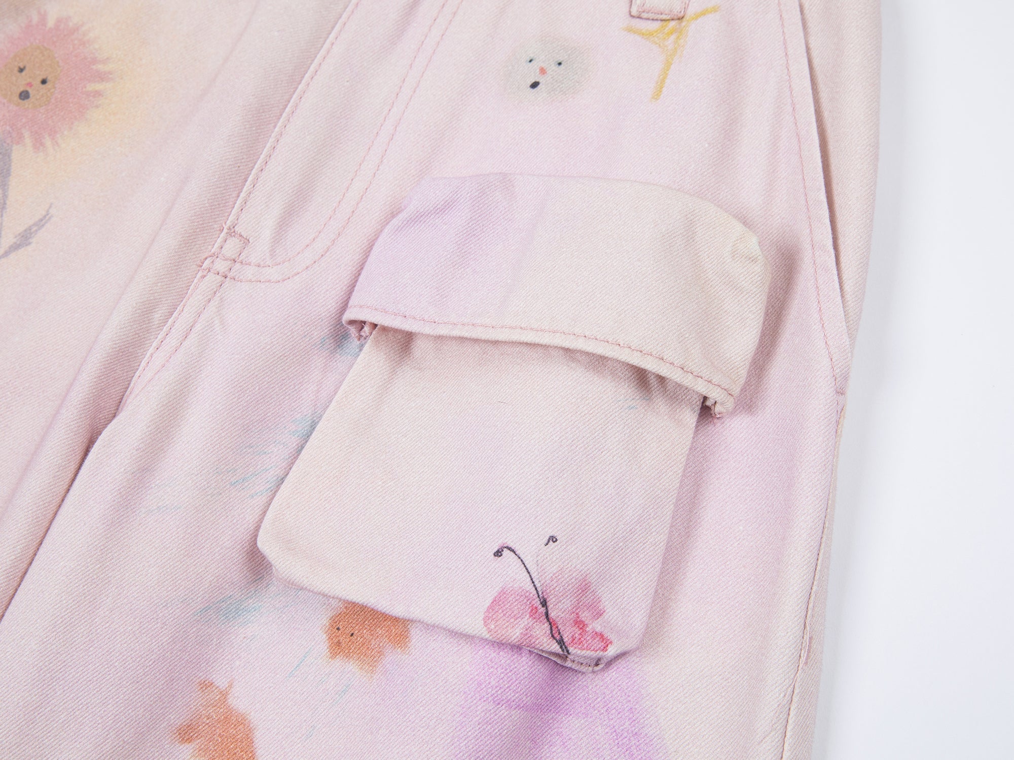 Hand-drawn dreamy cargo pants