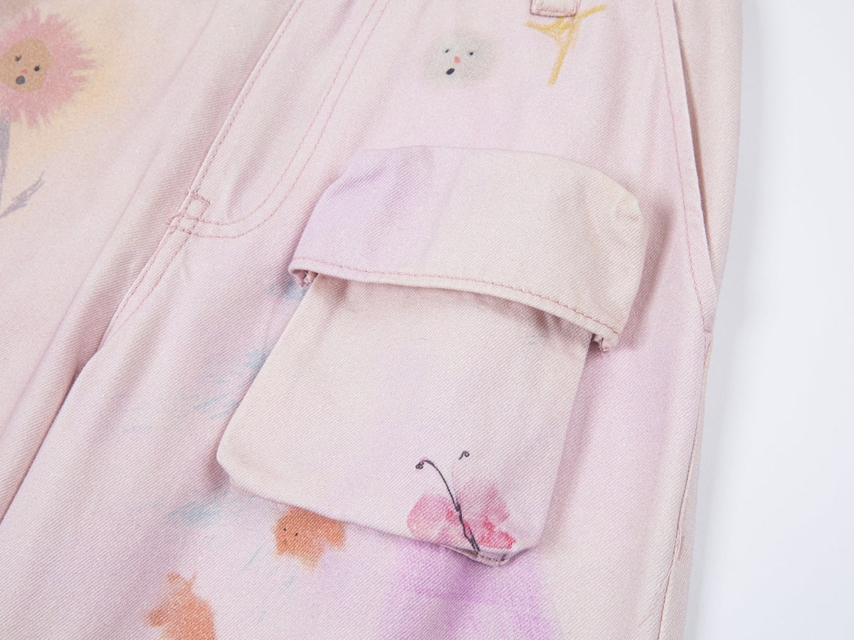 Hand-drawn dreamy cargo pants
