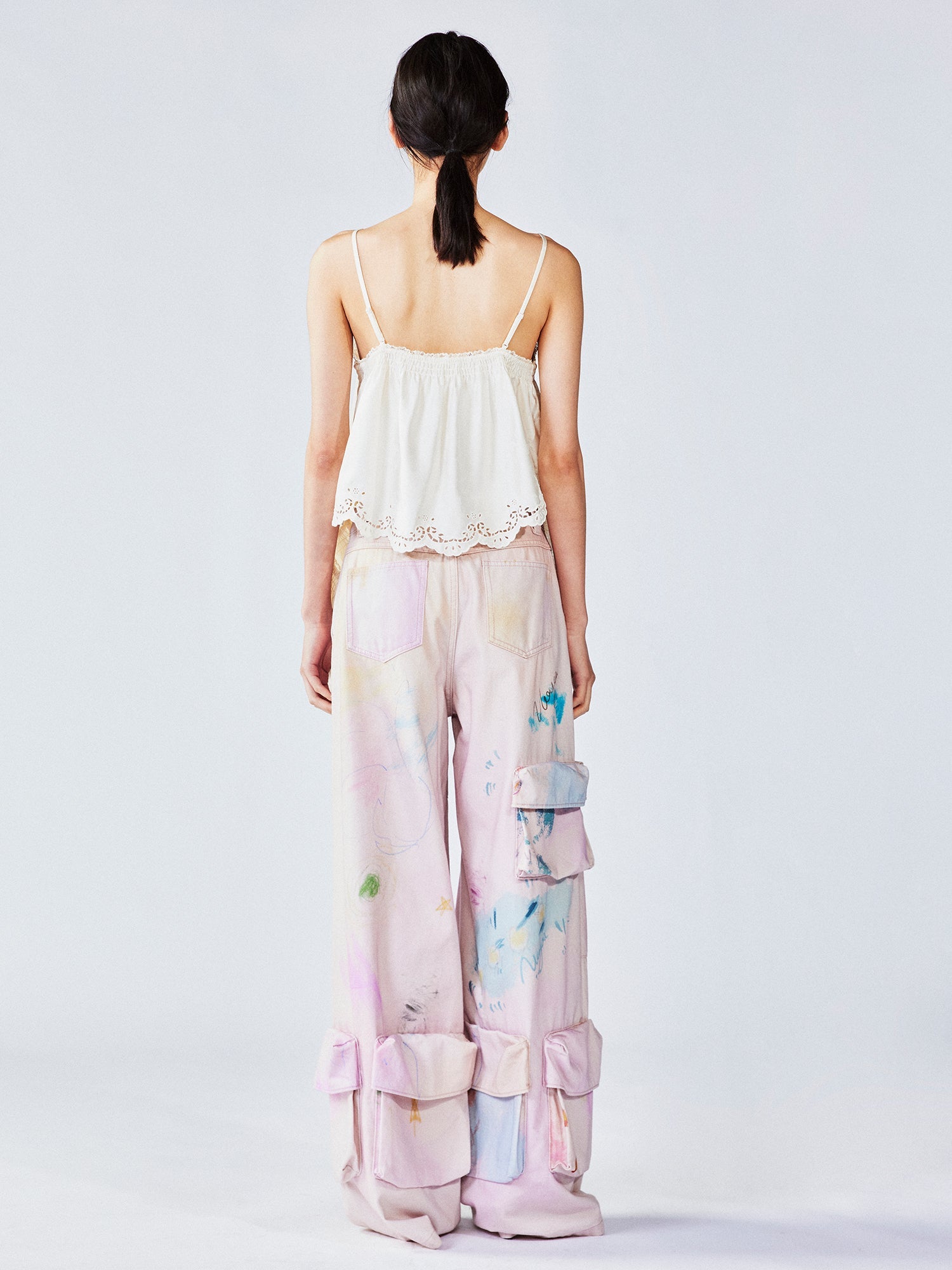 Hand-drawn dreamy cargo pants