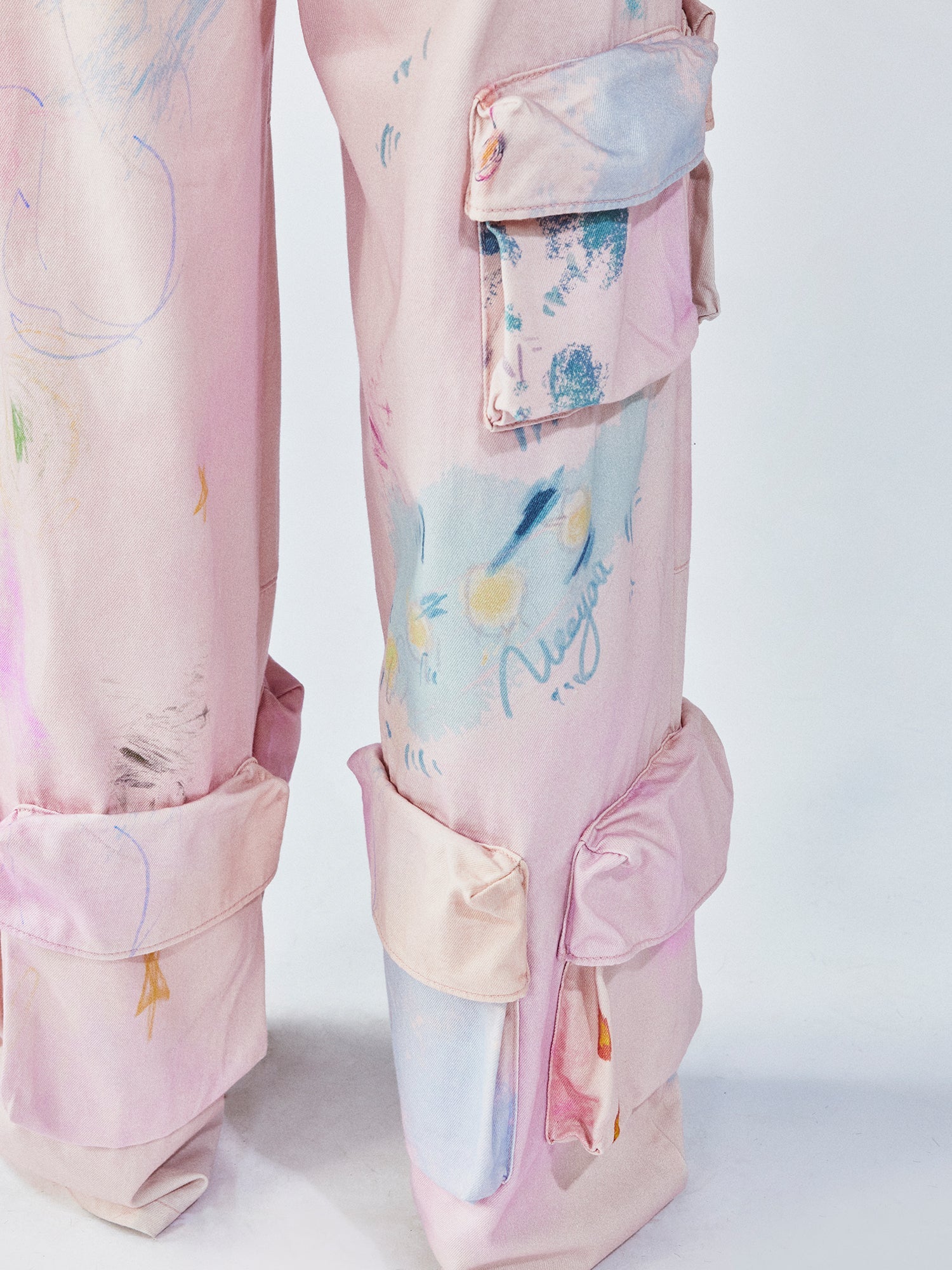 Hand-drawn dreamy cargo pants