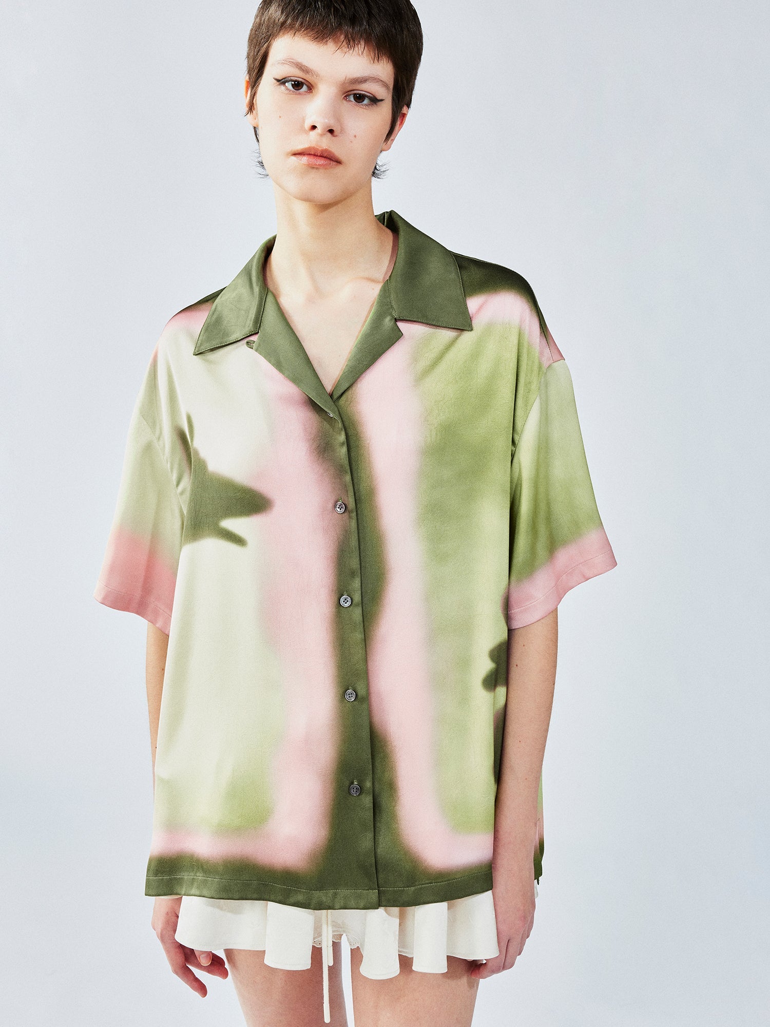 Shadow play print shirt