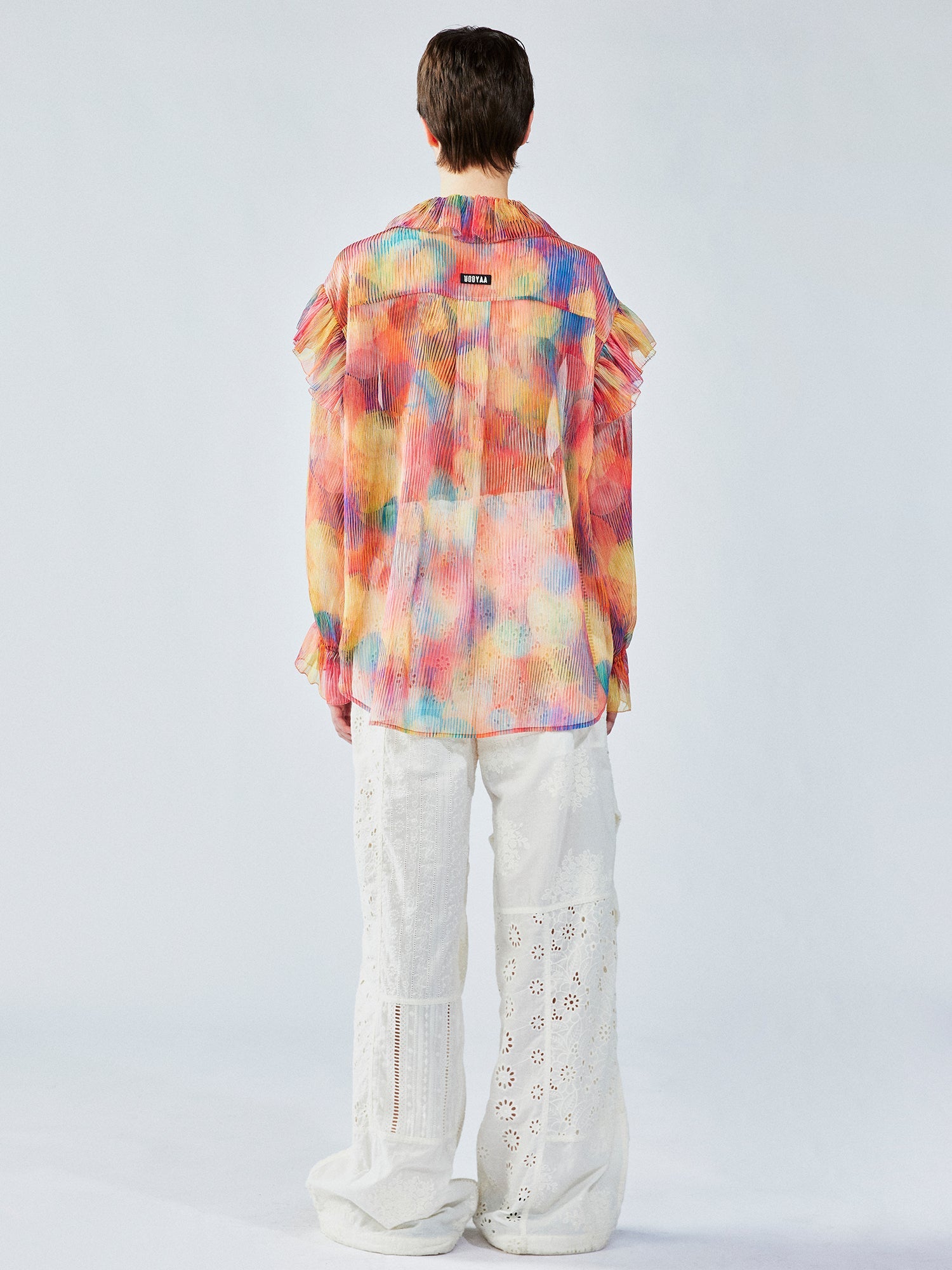 Dreamy light ruffle collar blouse