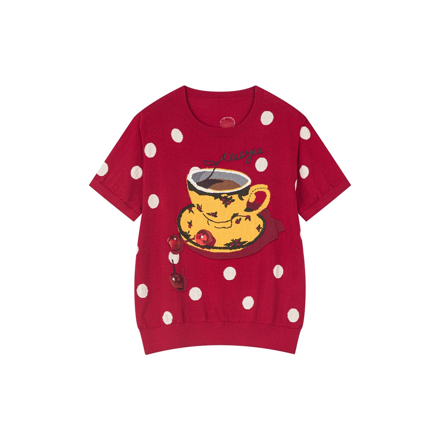 アフタヌーンティーをイメージしたニットTシャツ