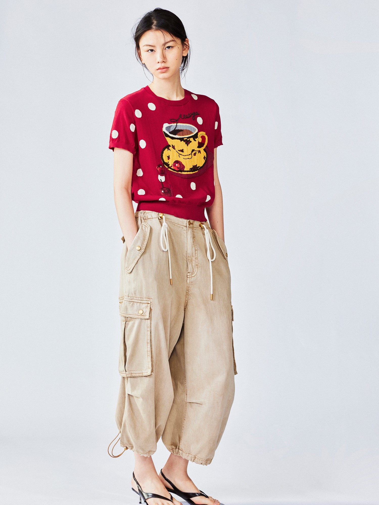 Afternoon tea-inspired knit tee