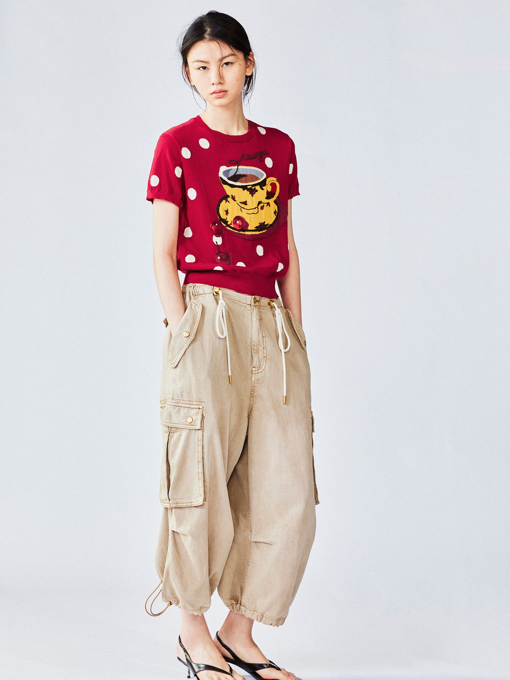 Afternoon tea-inspired knit tee