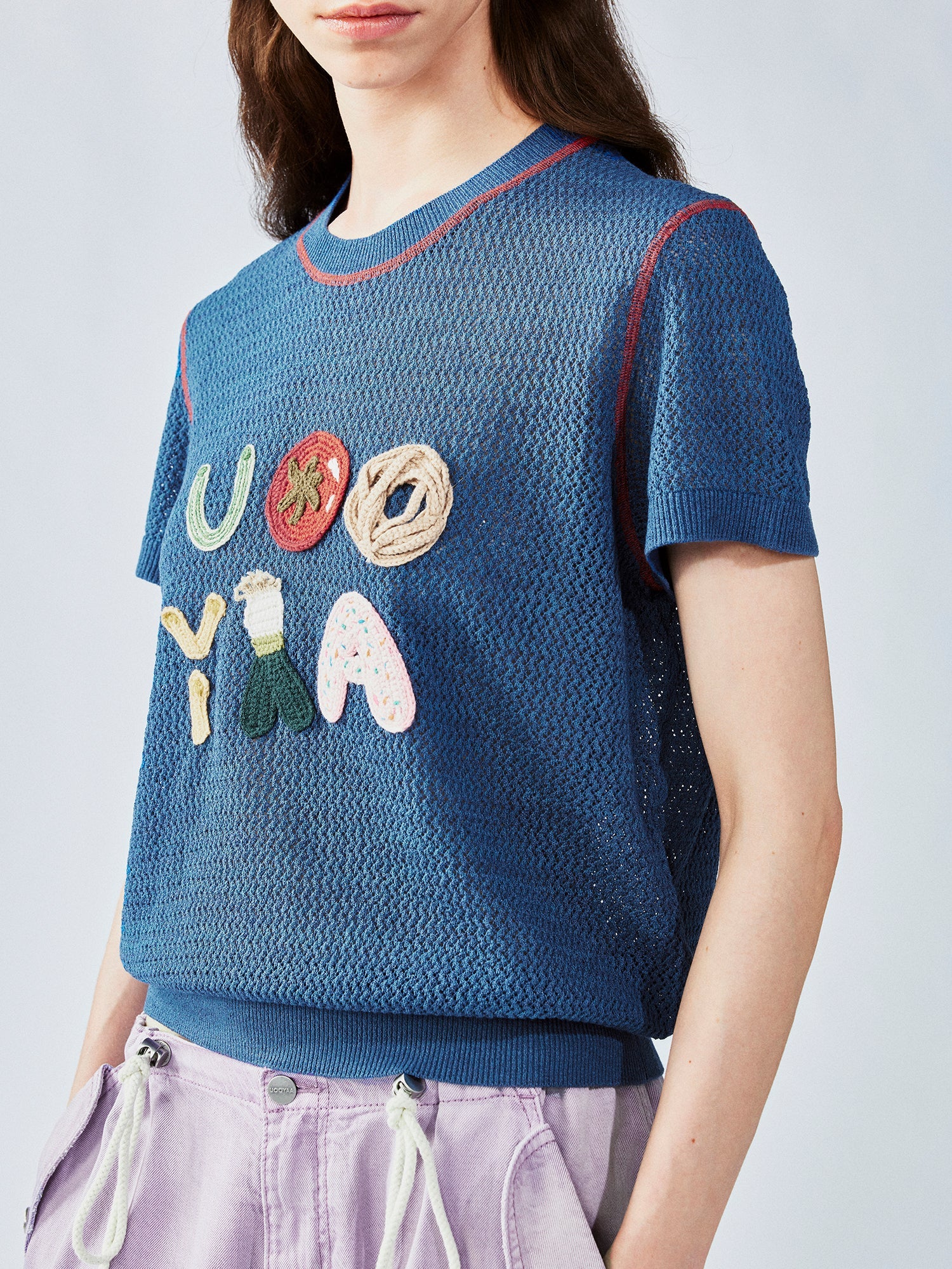UOOYAA bites knit tee