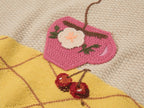 Afternoon tea-inspired polo knit tee