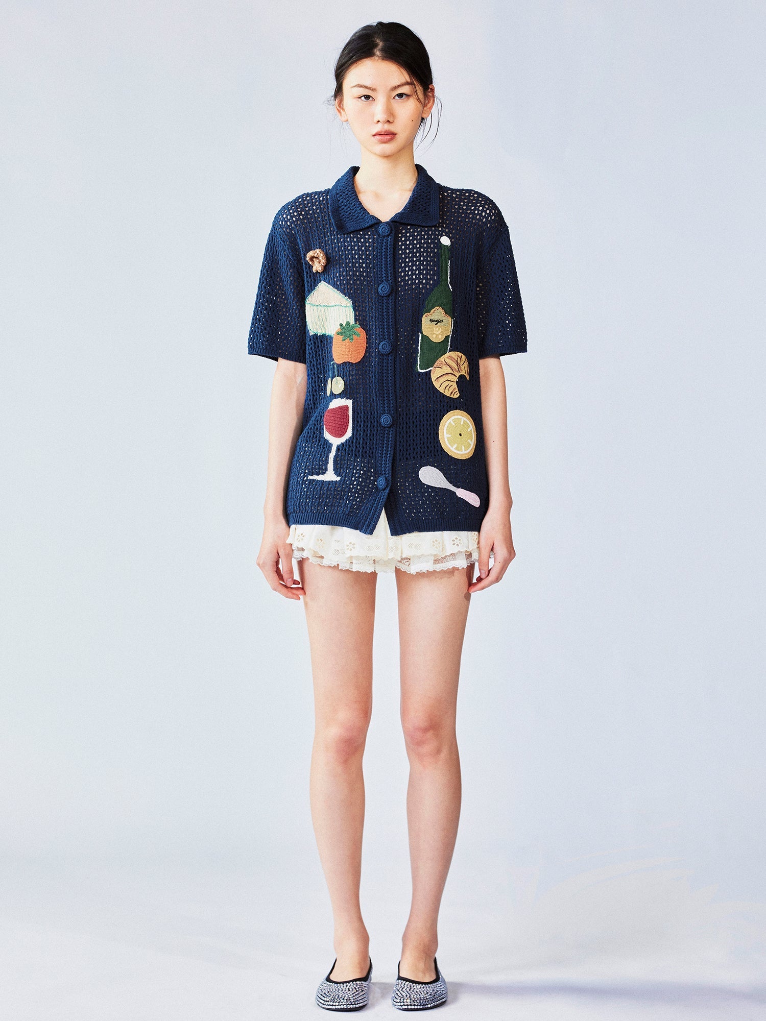 Love & food handcrafted cardigan