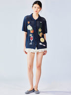 Love & food handcrafted cardigan