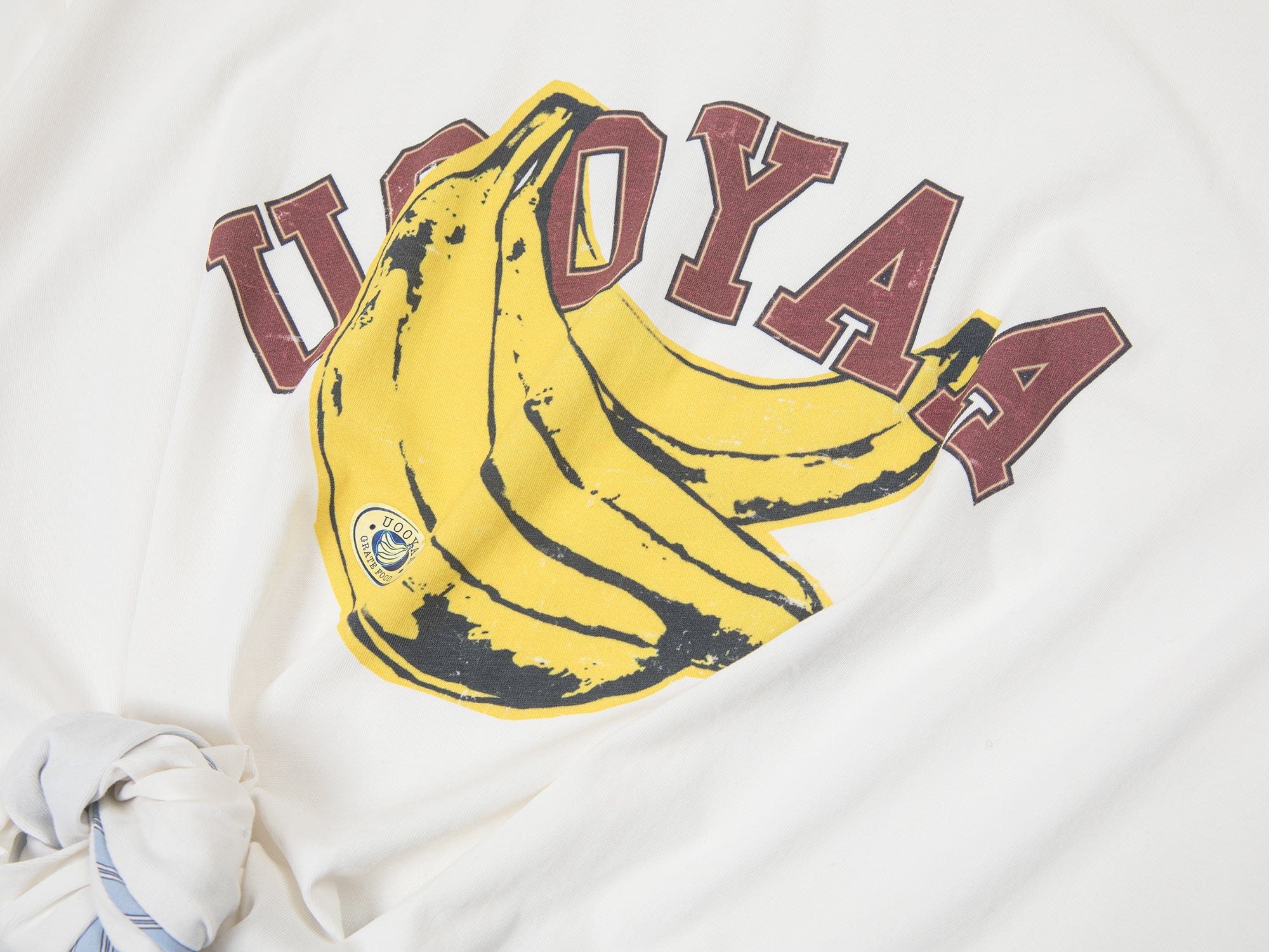 3D twist faux two-piece shirt t-shirt