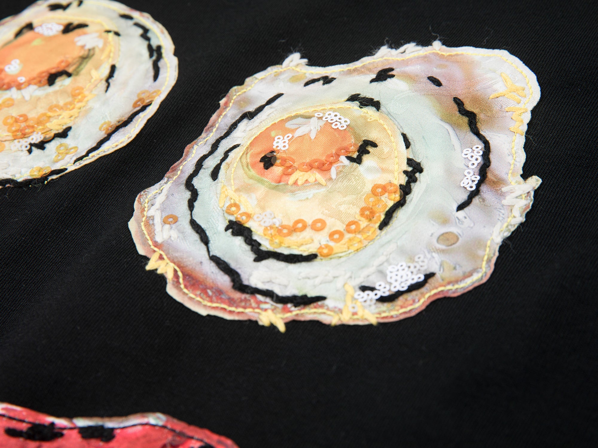 Sausage & egg embroidered tee
