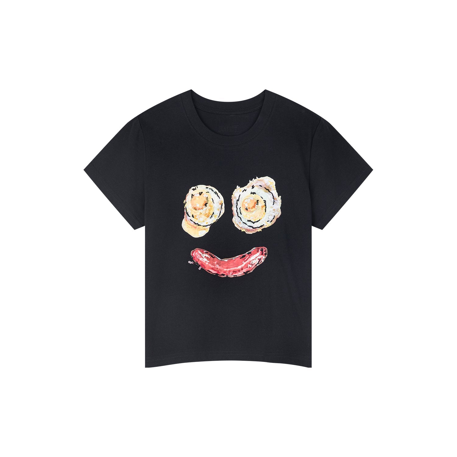 Sausage & egg embroidered tee