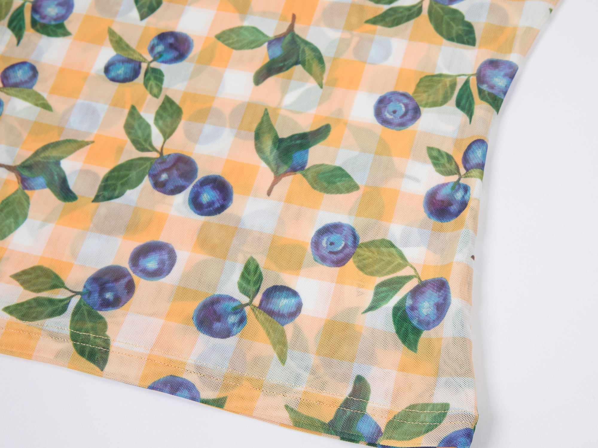 Blueberry mesh print tee