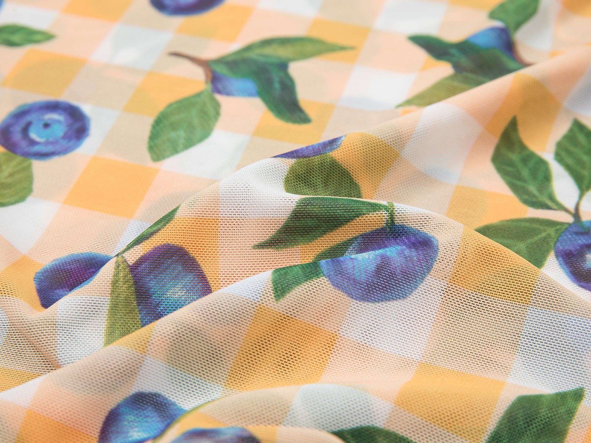 Blueberry mesh print tee